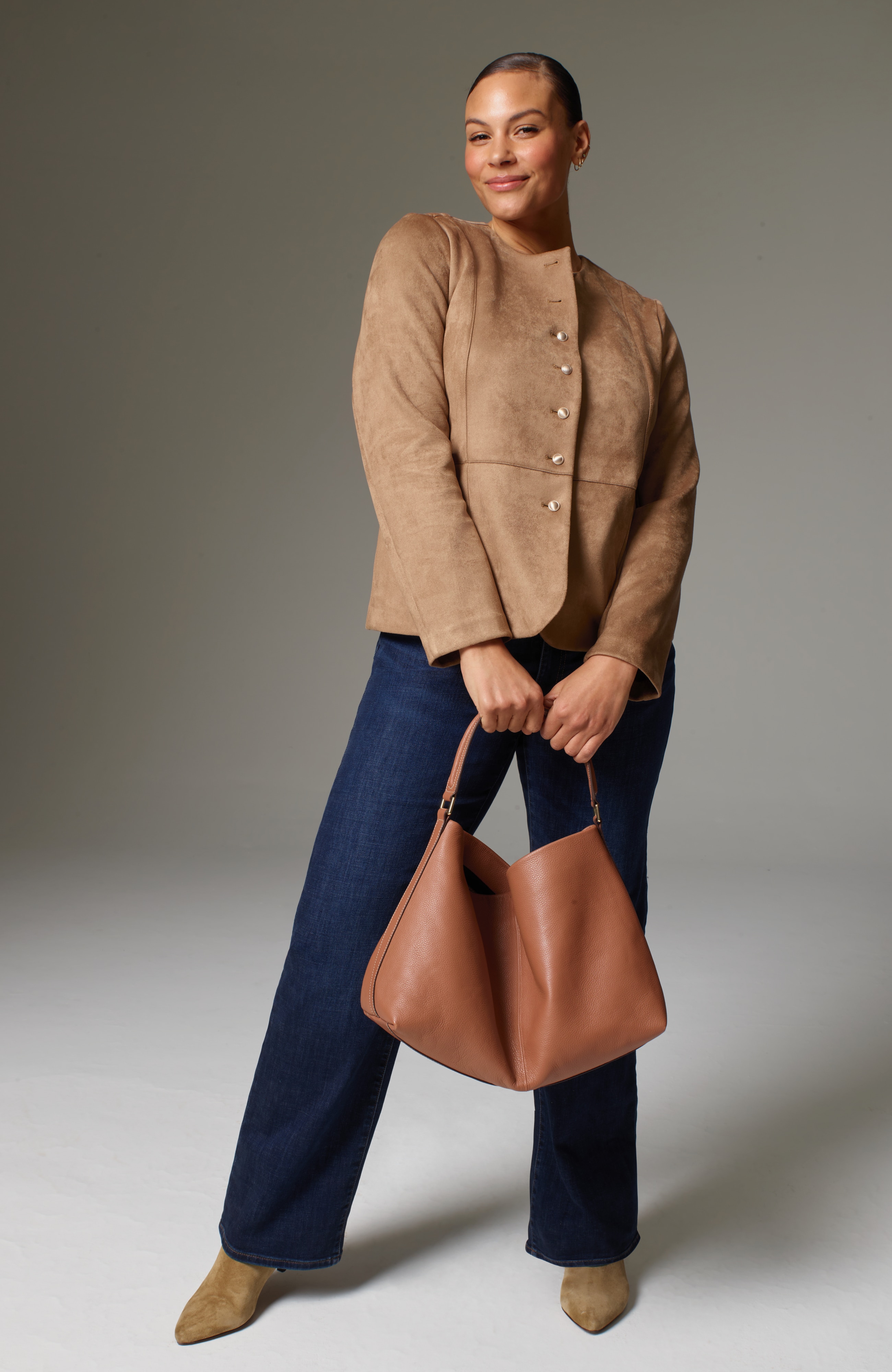 Authentic Fit Wide-Leg Jeans
