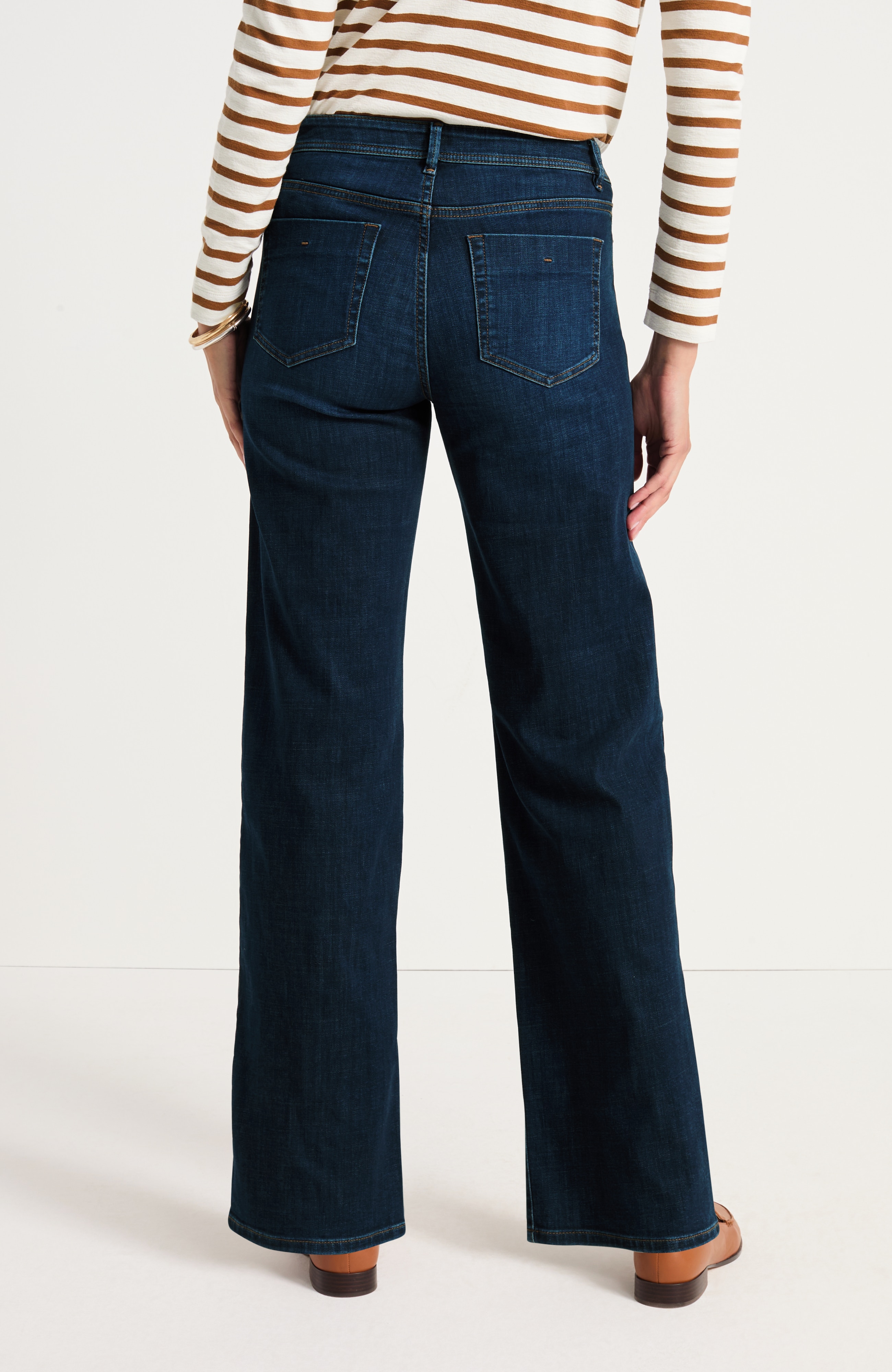 Authentic Fit Wide-Leg Jeans