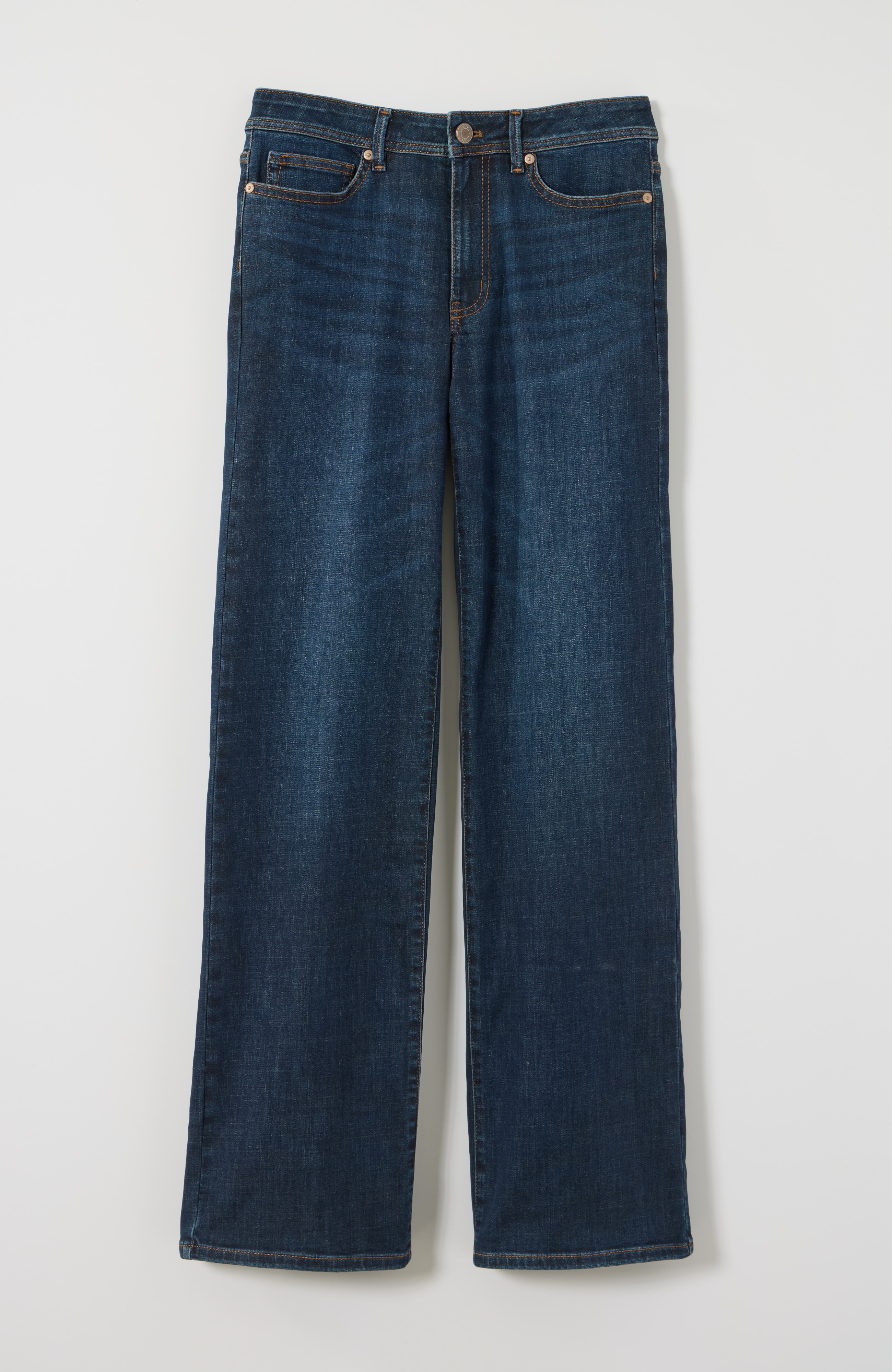 Authentic Fit Wide-Leg Jeans