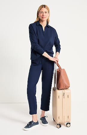 Image for Getaway French Terry Straight-Leg Crop