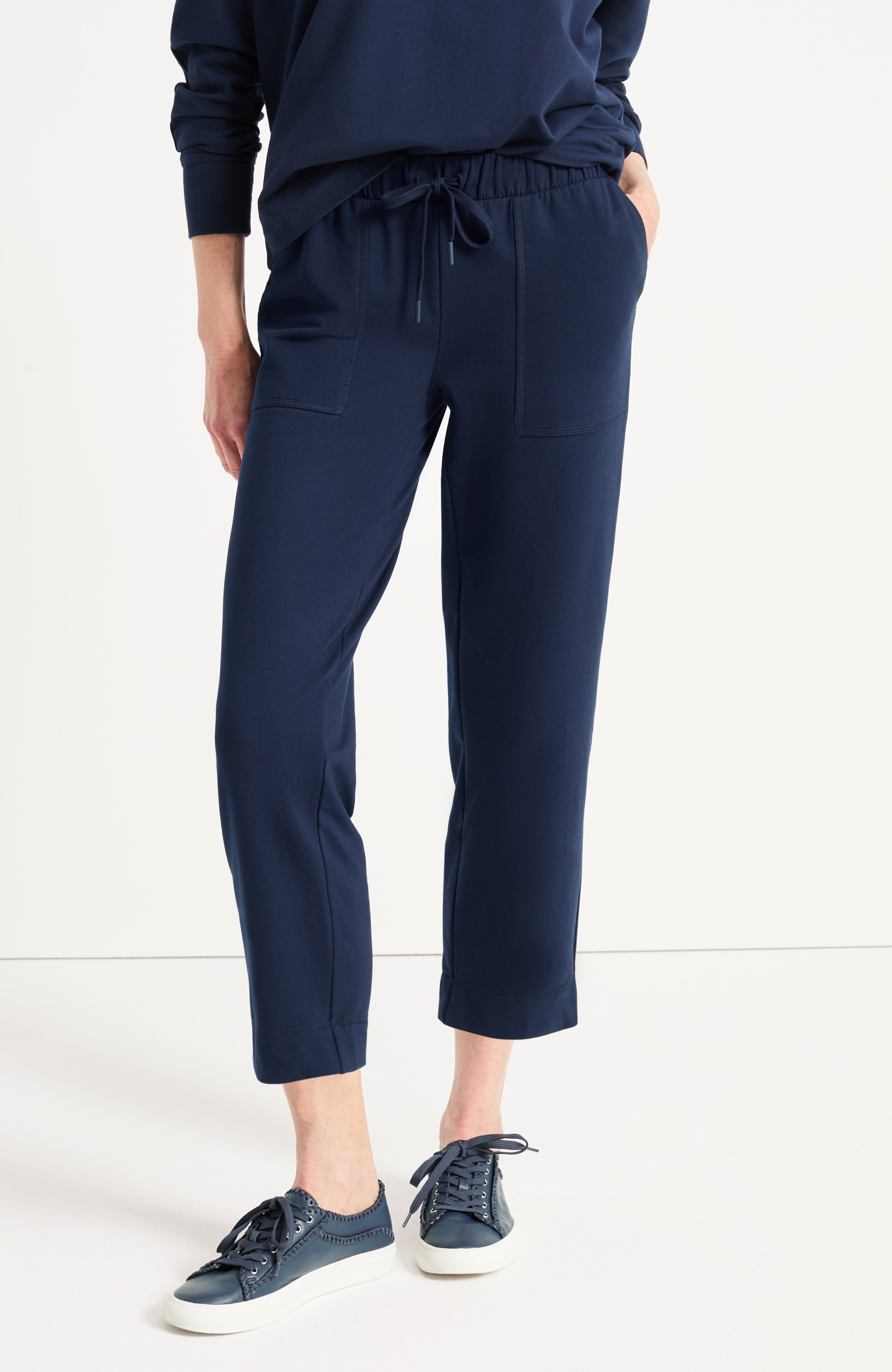 Getaway French Terry Straight-Leg Crop | JJill