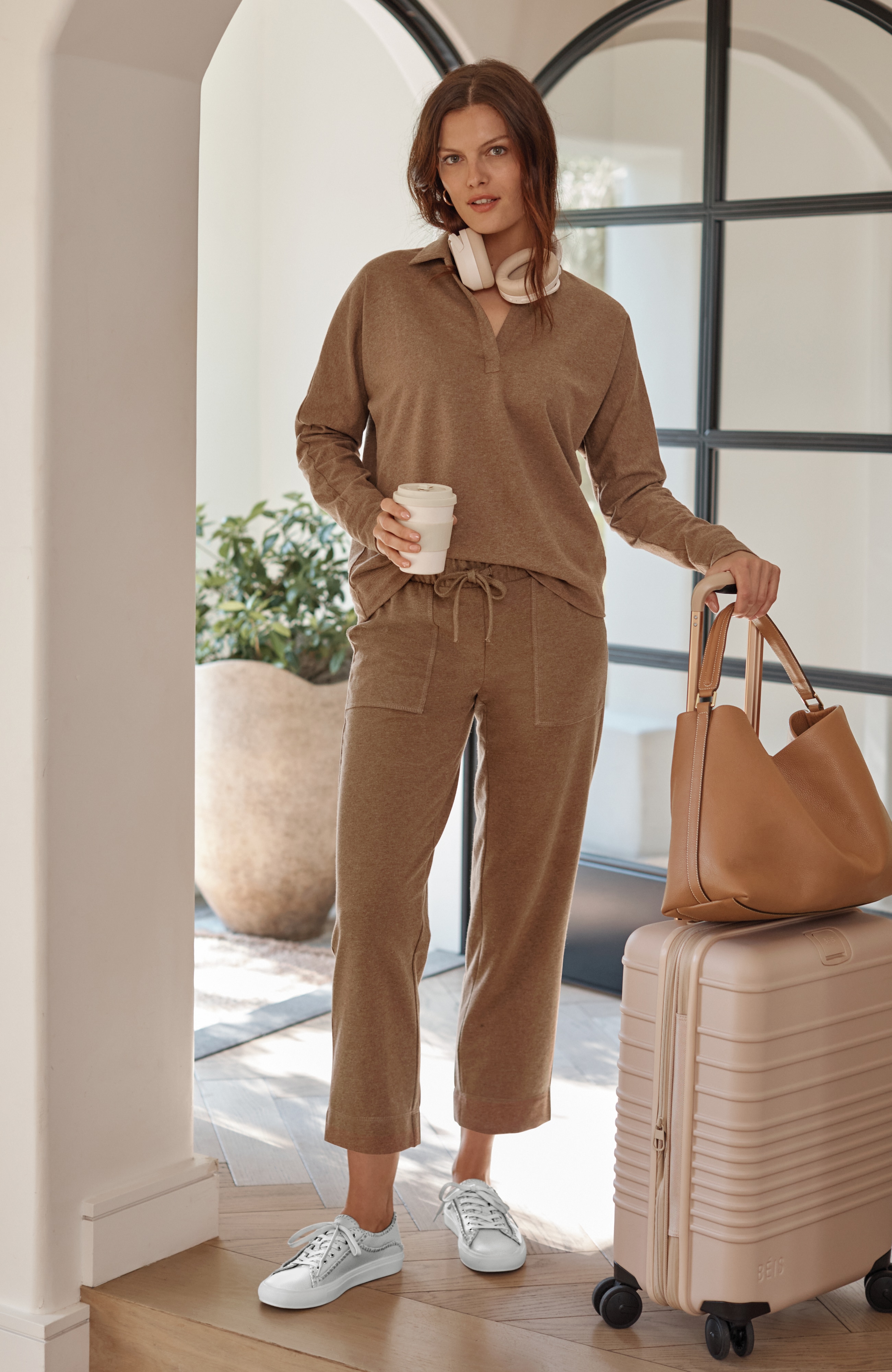 Getaway French Terry Straight-Leg Crop
