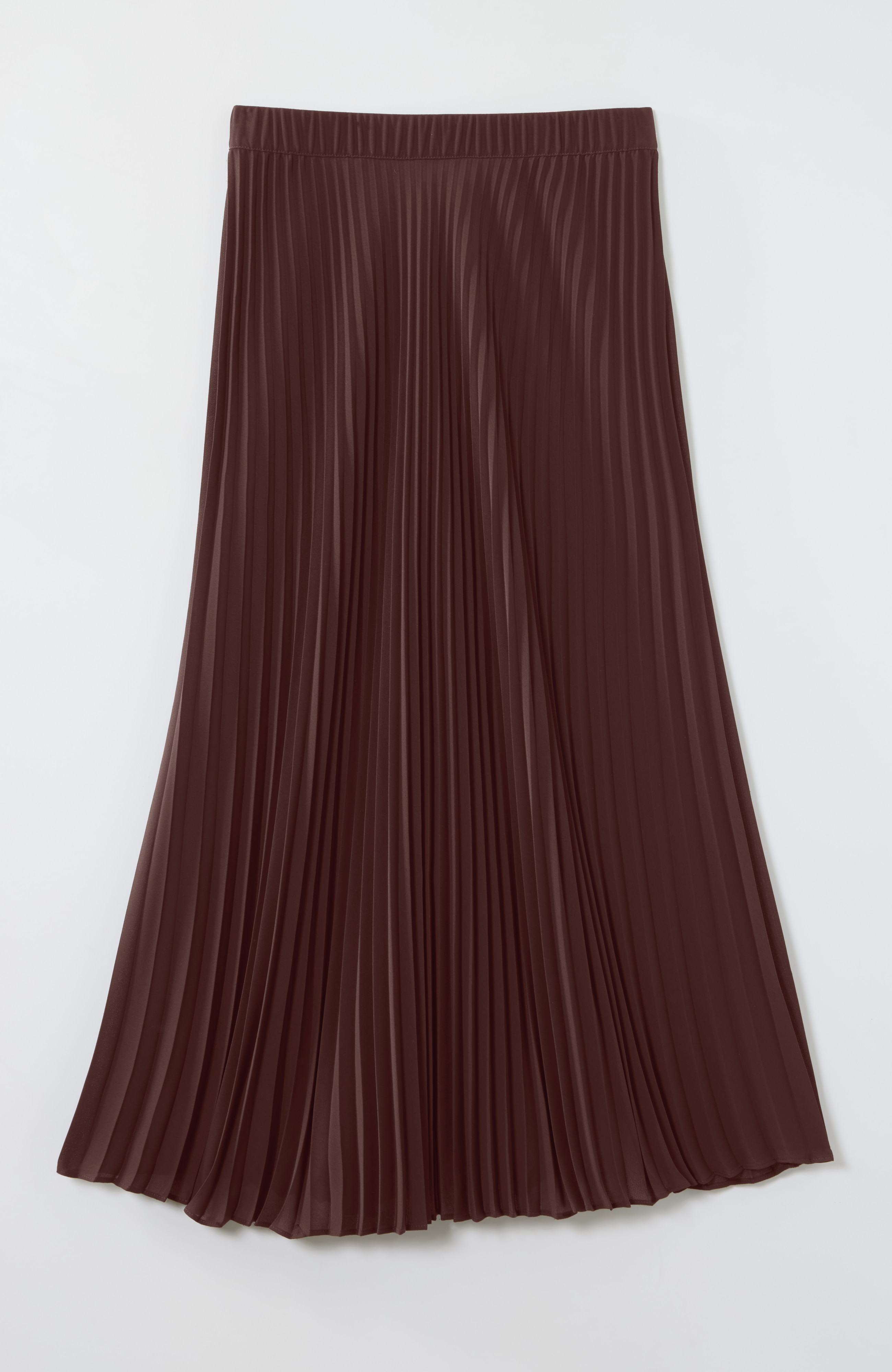 Sunburst-Pleated Skirt