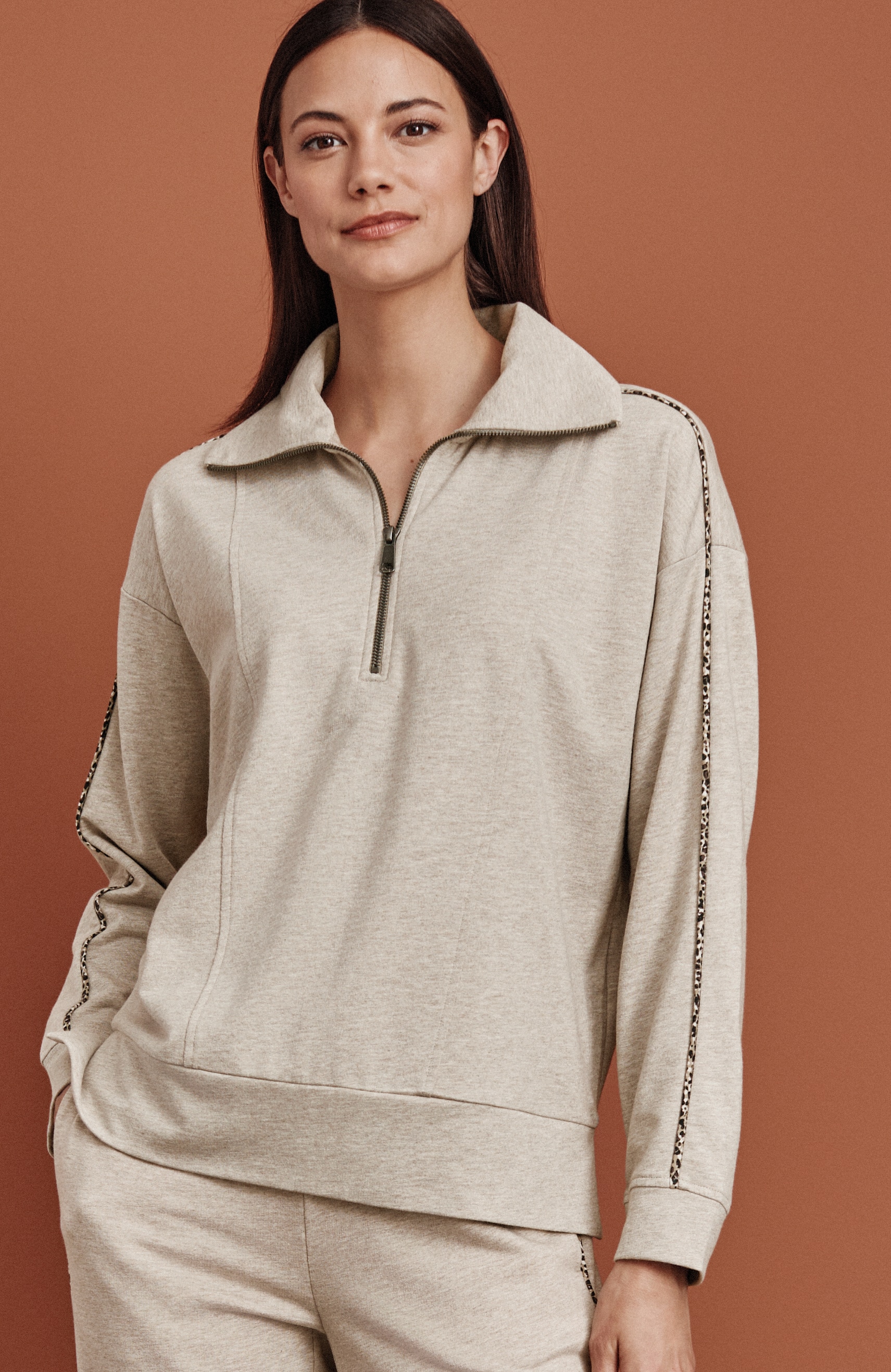 French Terry Piped Top