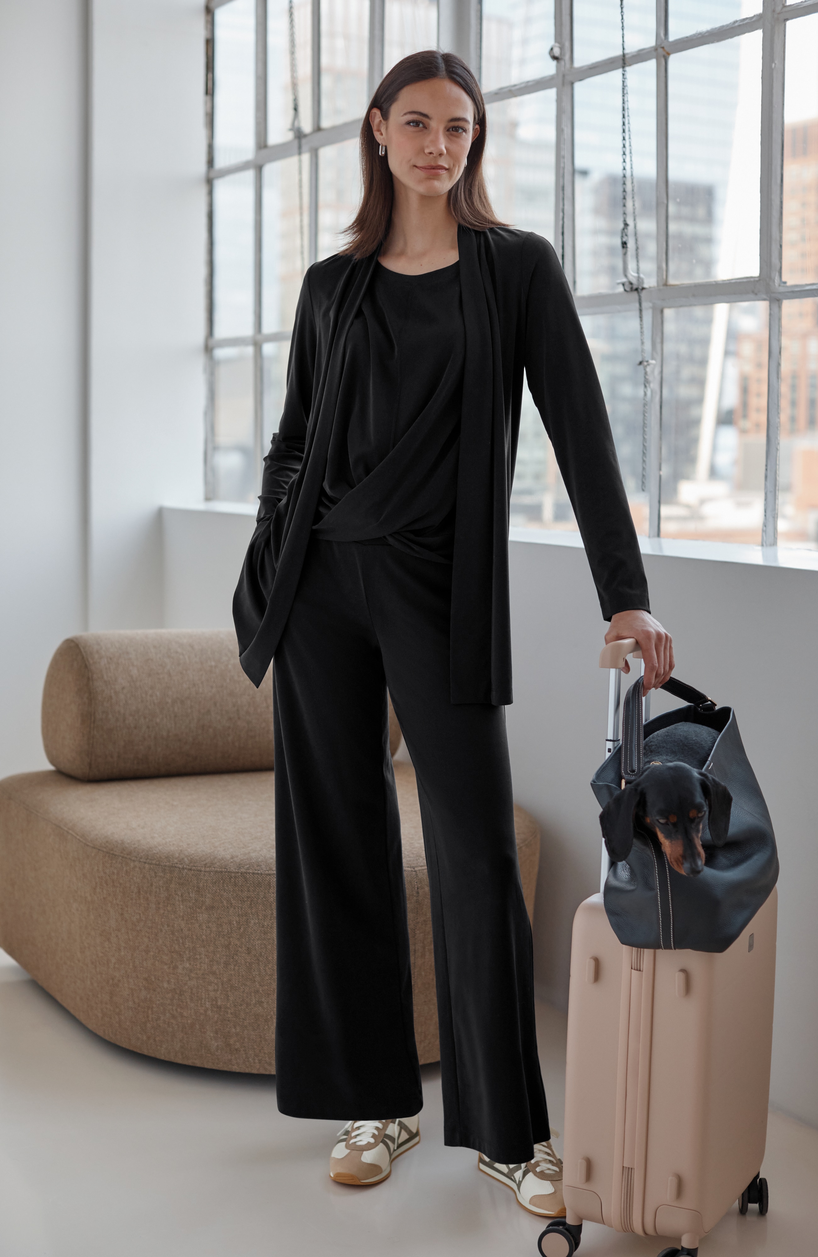 Sandwashed Wide-Leg Pants | JJill