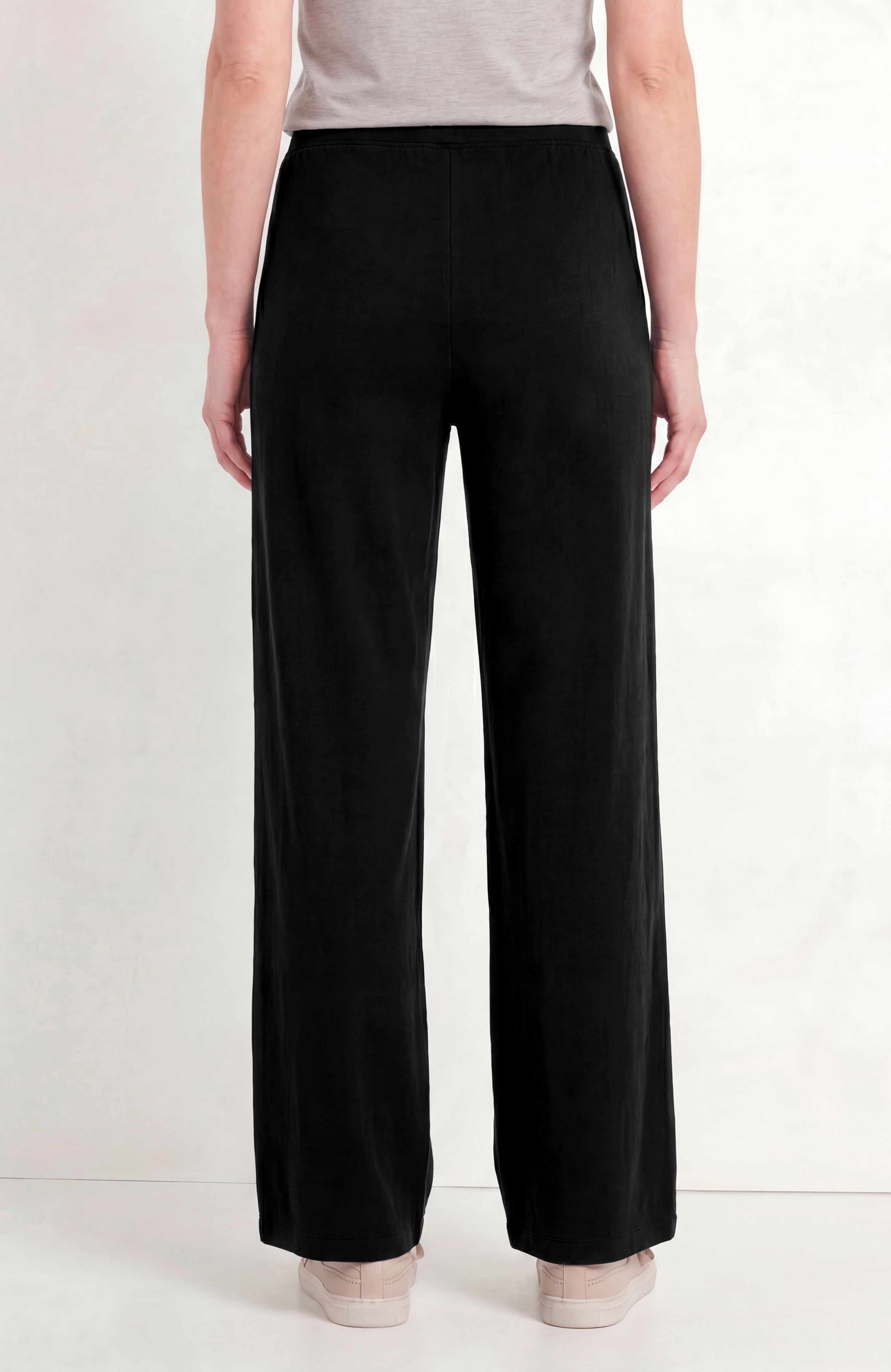 Sandwashed Wide-Leg Pants