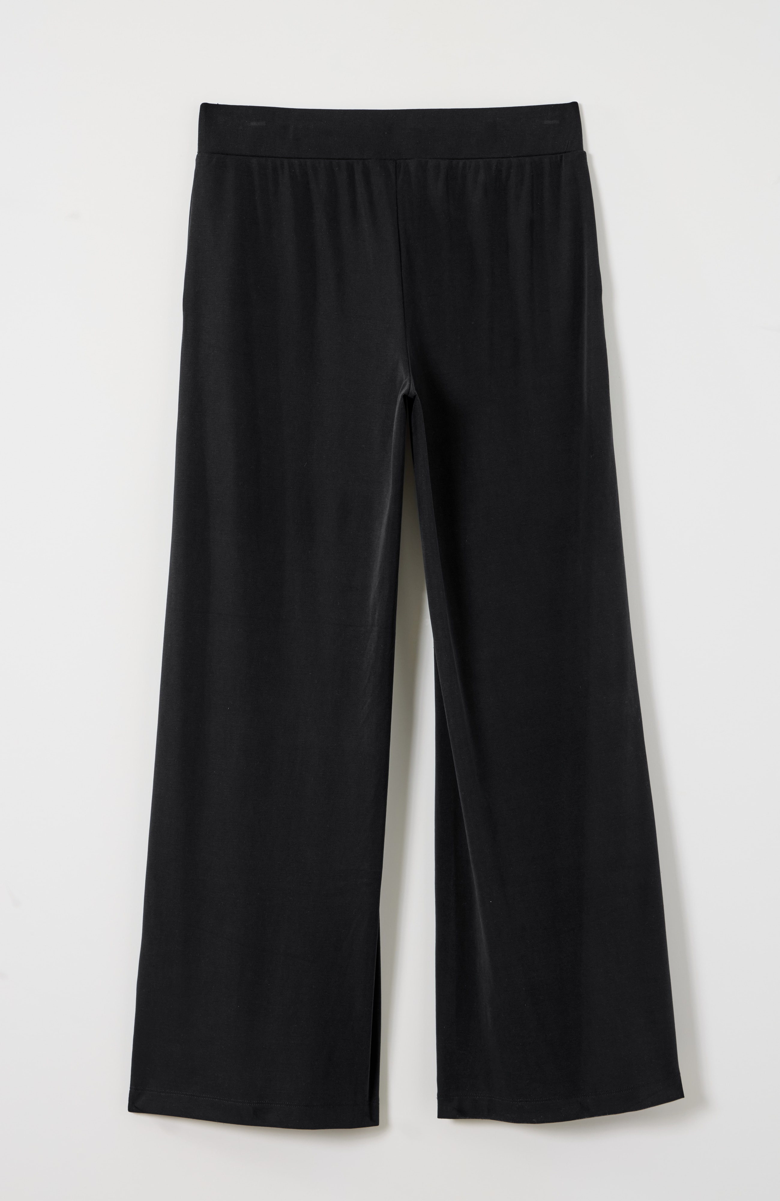 Sandwashed Wide-Leg Pants