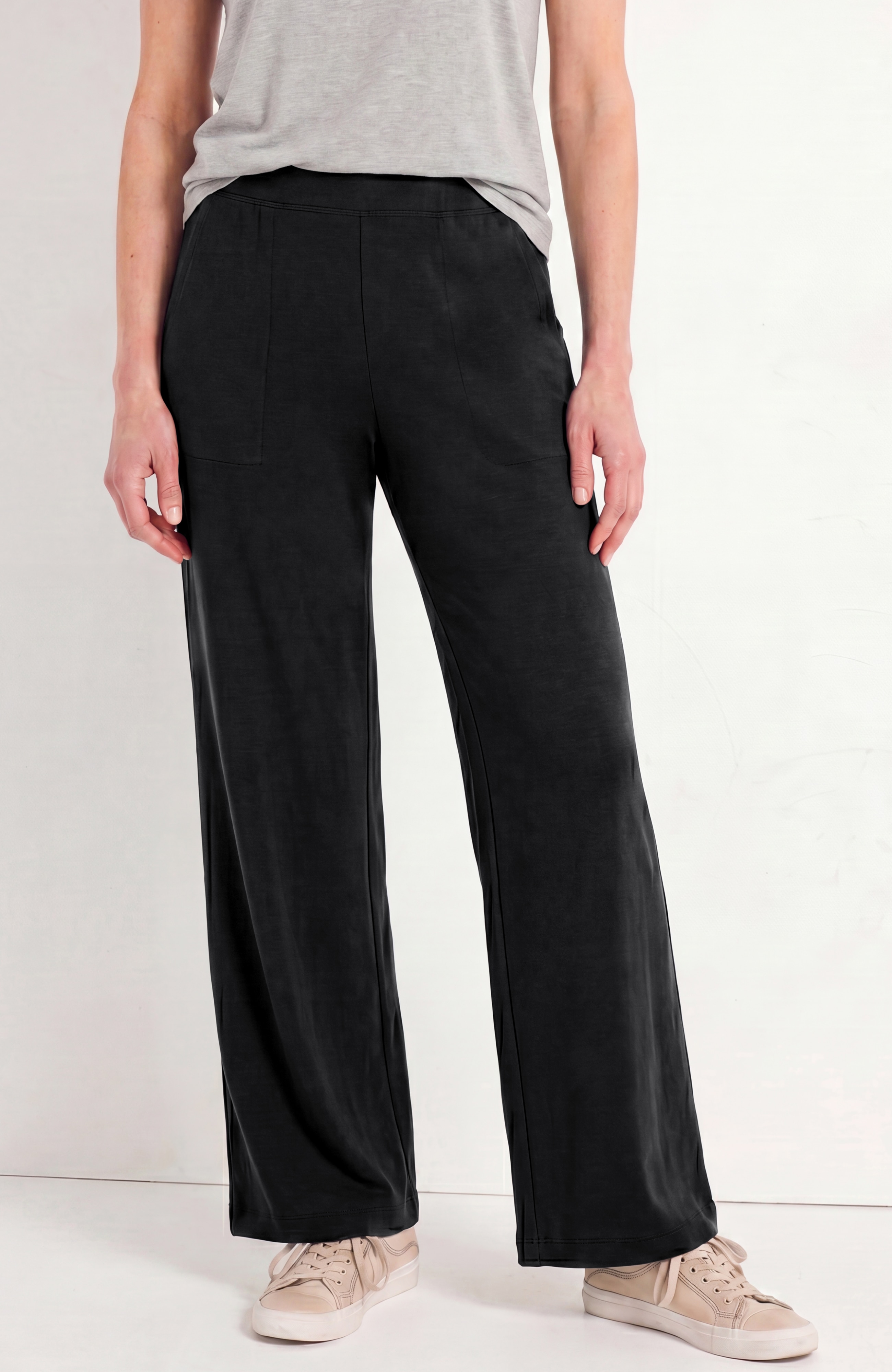 Sandwashed Wide-Leg Pants | JJill