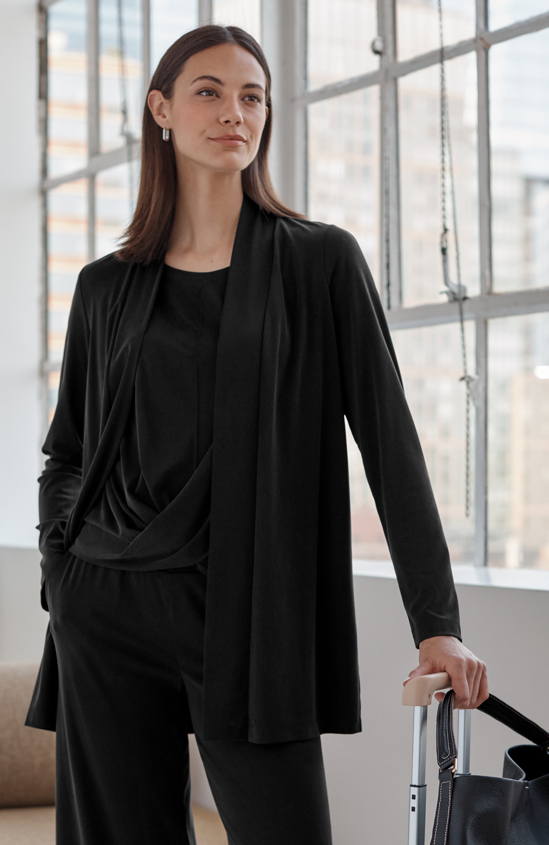Sandwashed Long Cardi