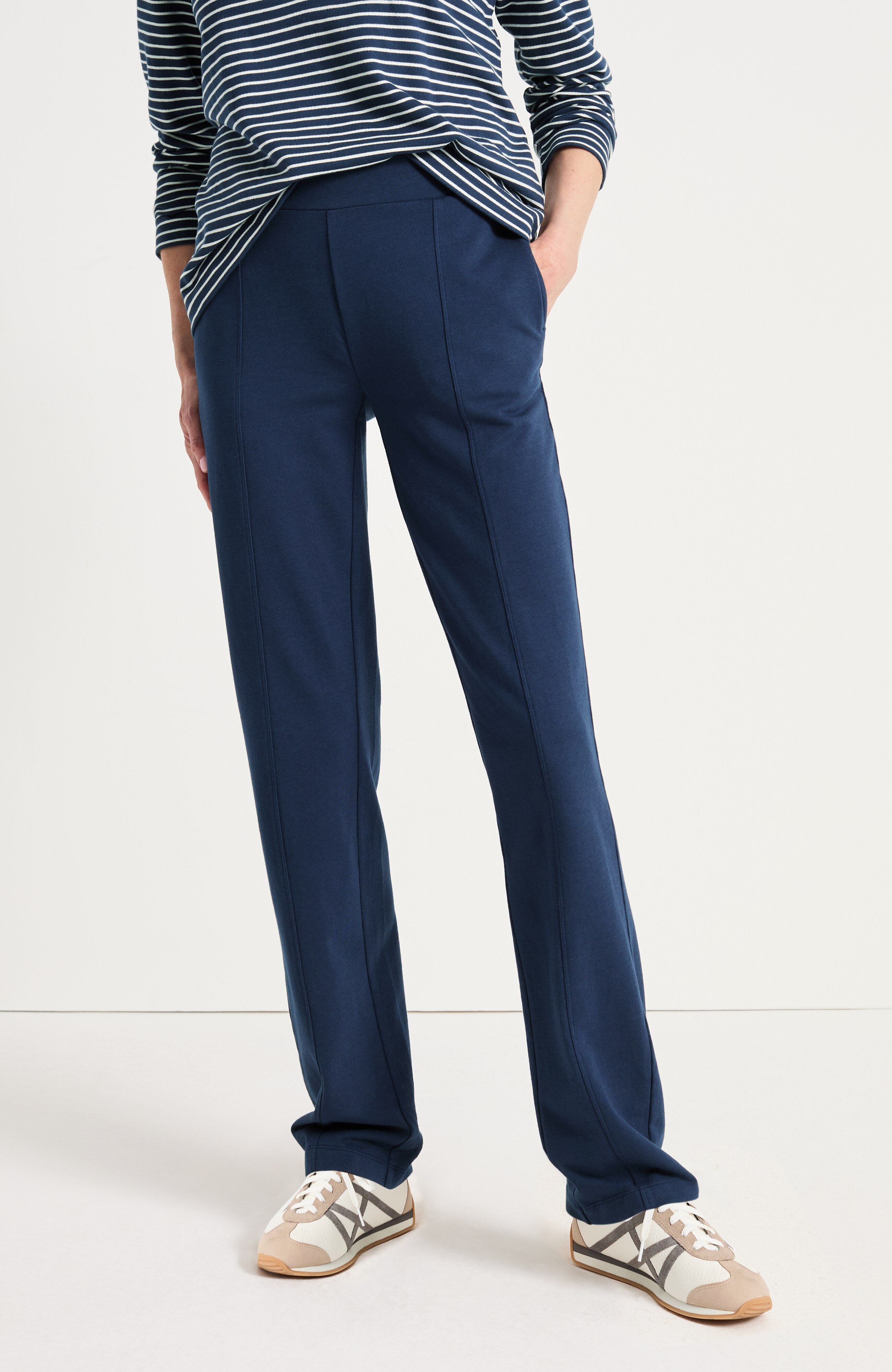French Terry Straight-Leg Pant | JJill