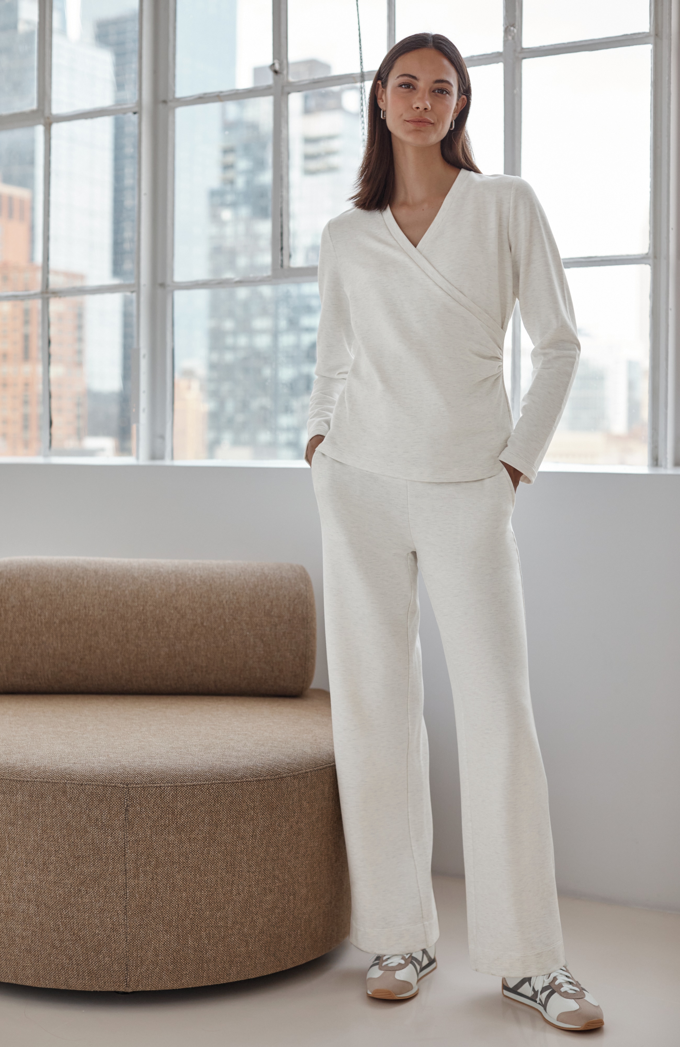 Fleece Wide-Hem Pant