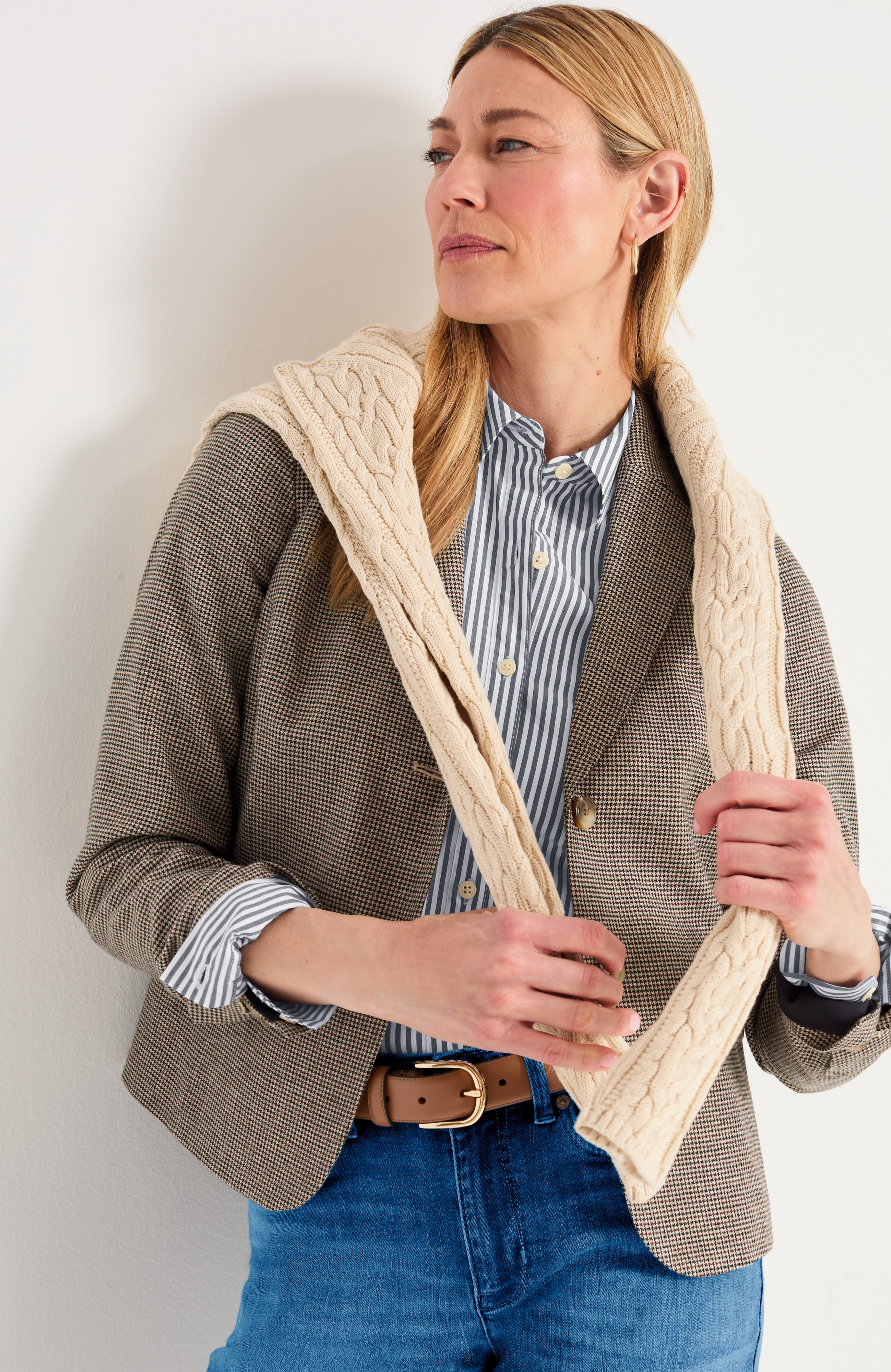 Houndstooth Blazer