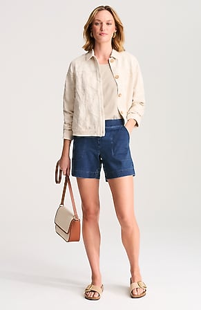 Image for Pure Jill Indigo Pull-On Short