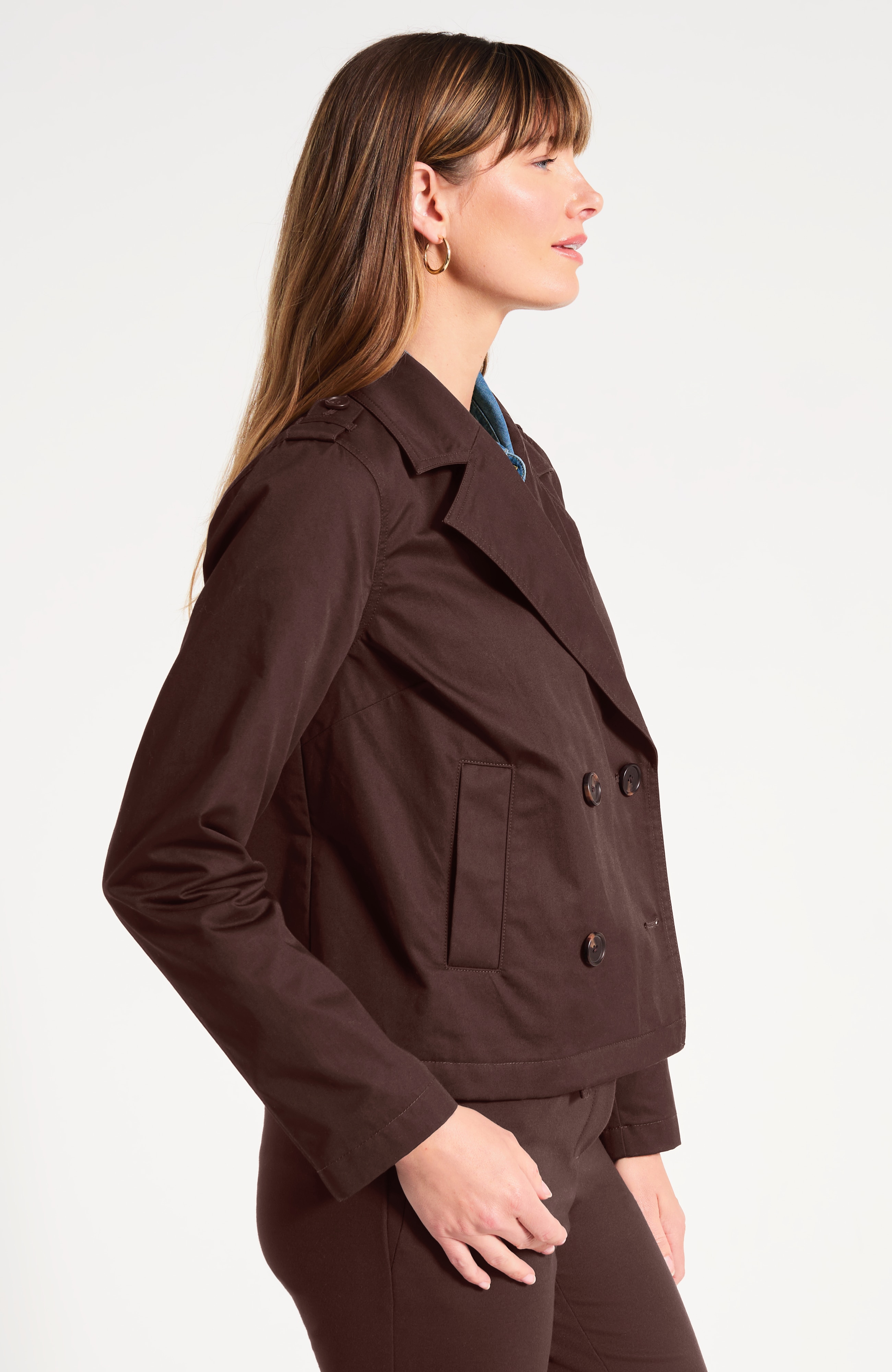 Water-Repellent Trench Jacket