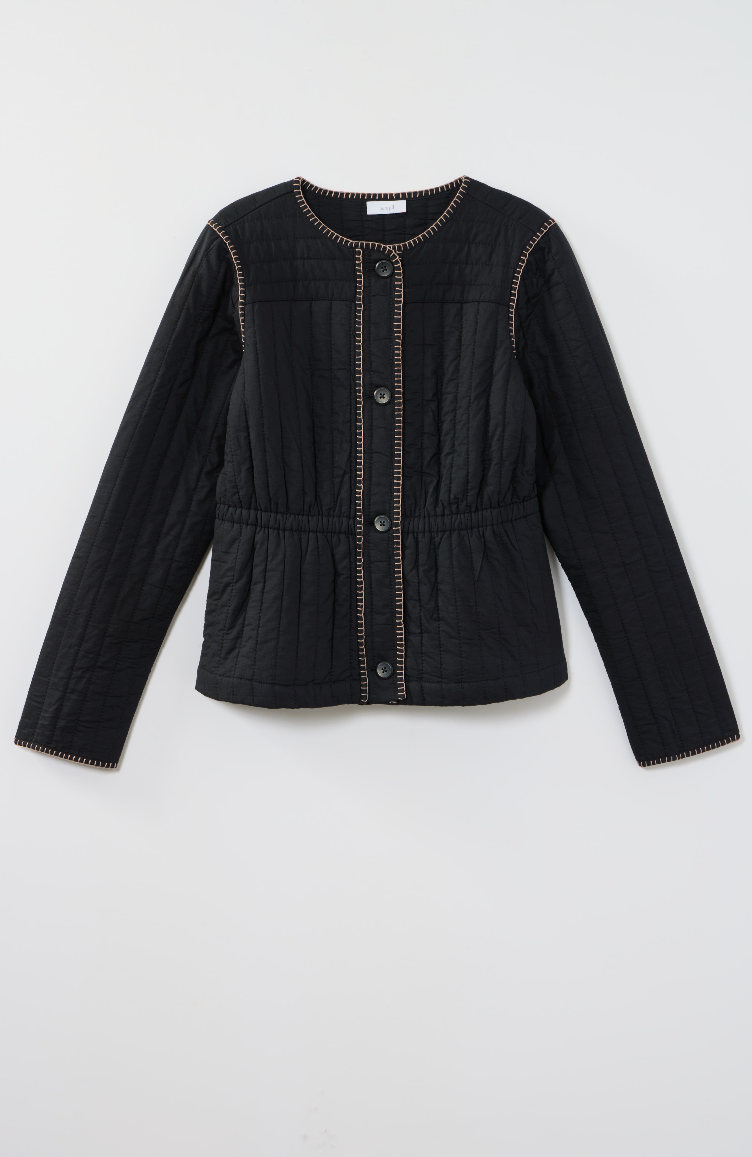 Pure Jill Whipstitched Quilted Jacket