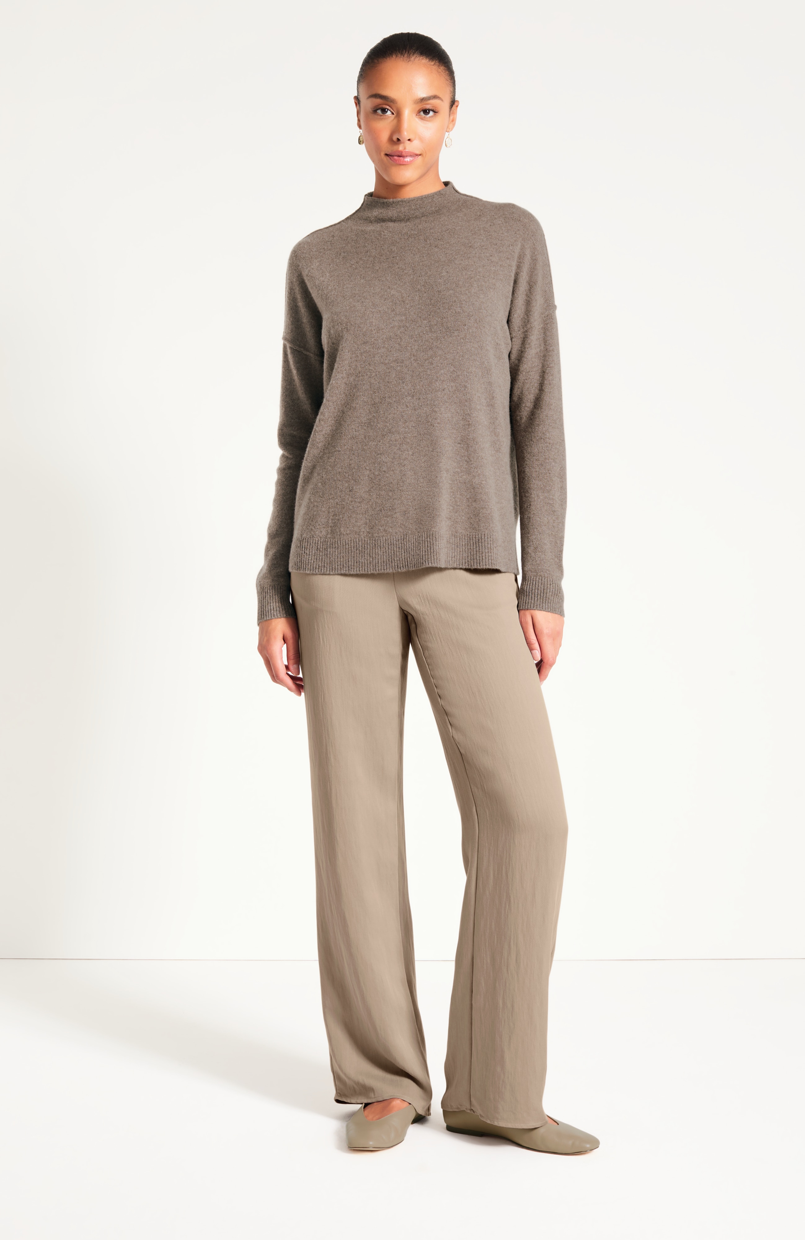 Pure Jill Cashmere Funnel-Neck Sweater | JJill