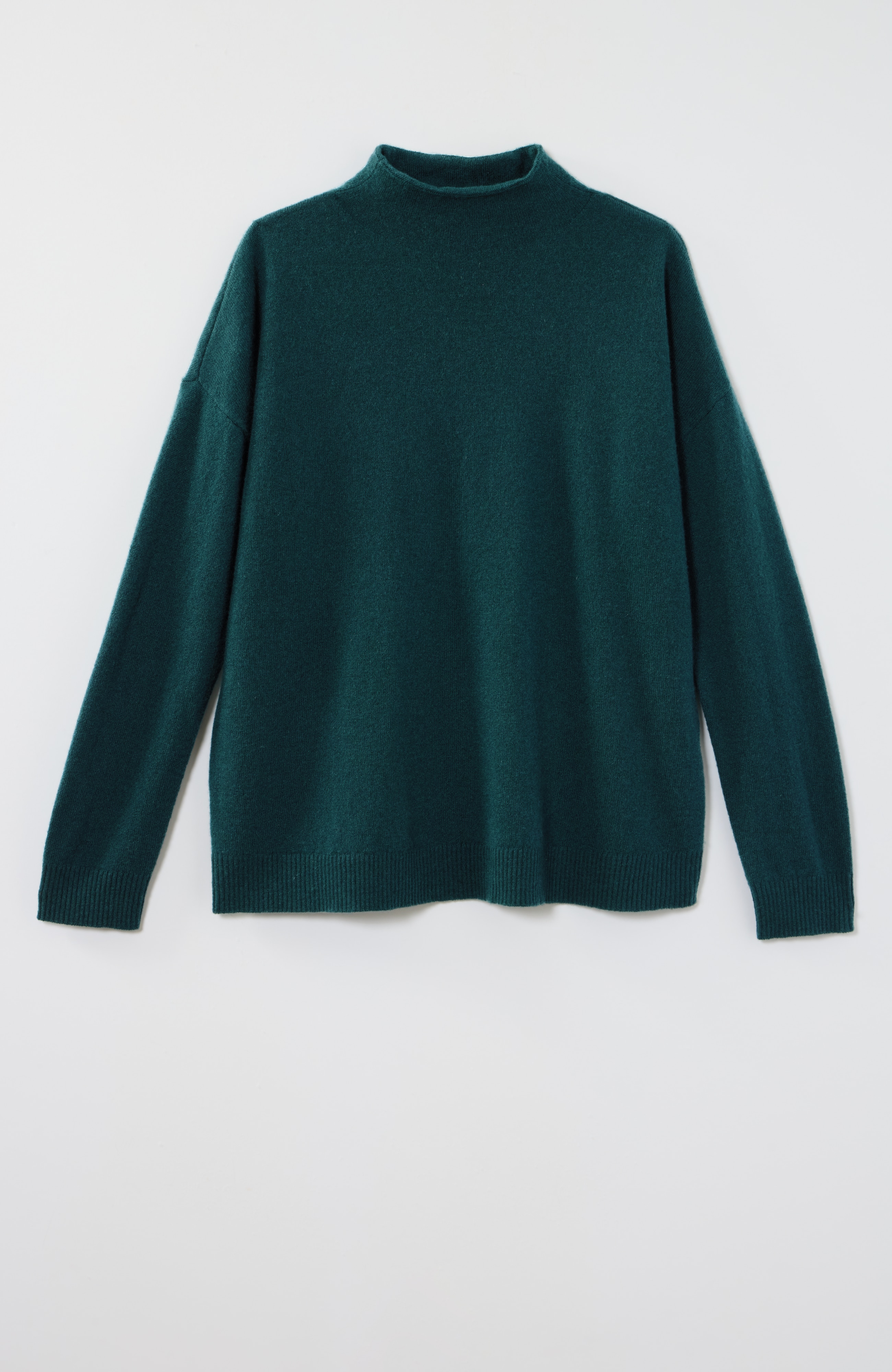 Pure Jill Cashmere Funnel-Neck Sweater