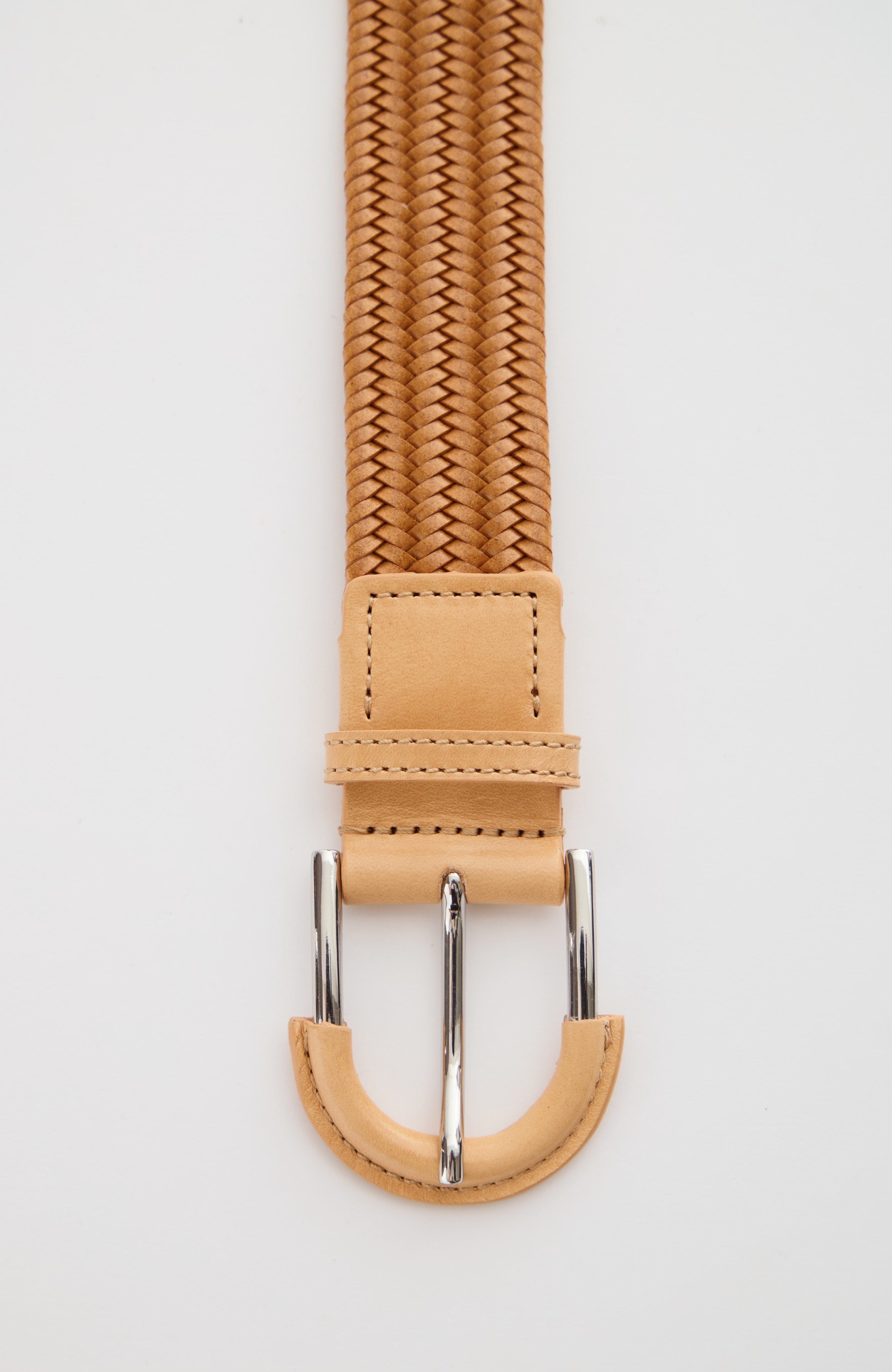 braided leather belt