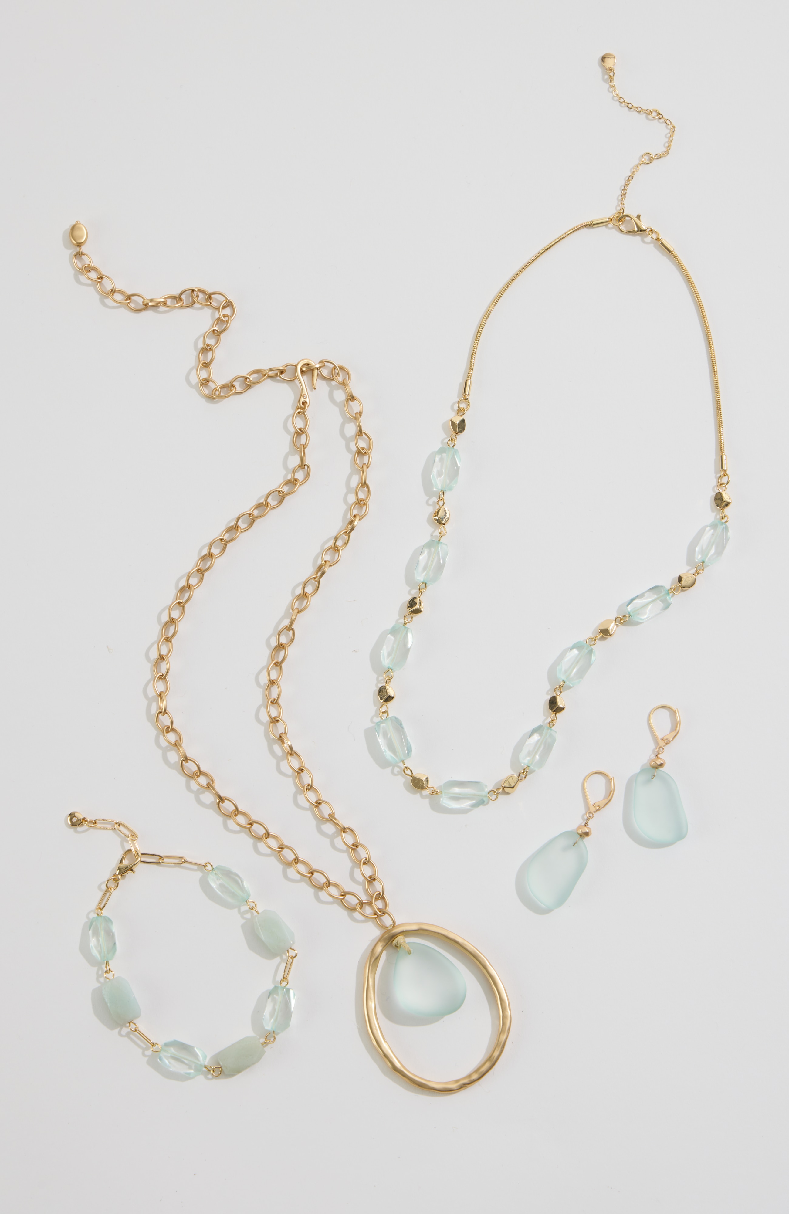 semiprecious link bracelet