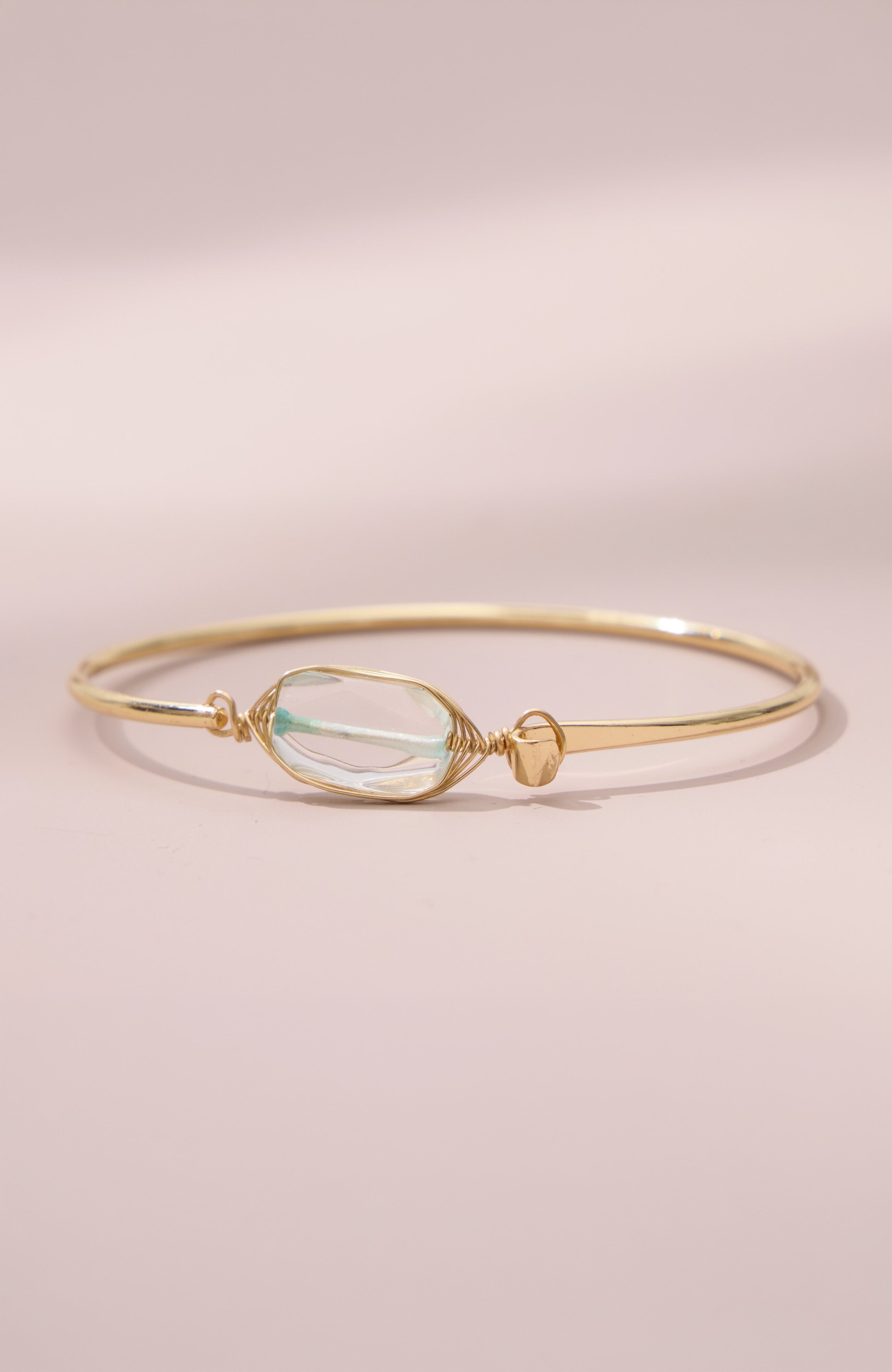 semiprecious bangle bracelet