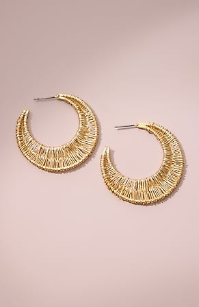 Image for Sculpted-Wire Hoops