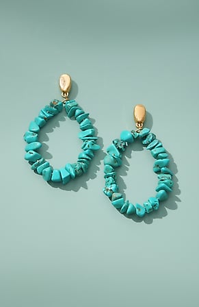 Image for Turquoise Frontal Hoops
