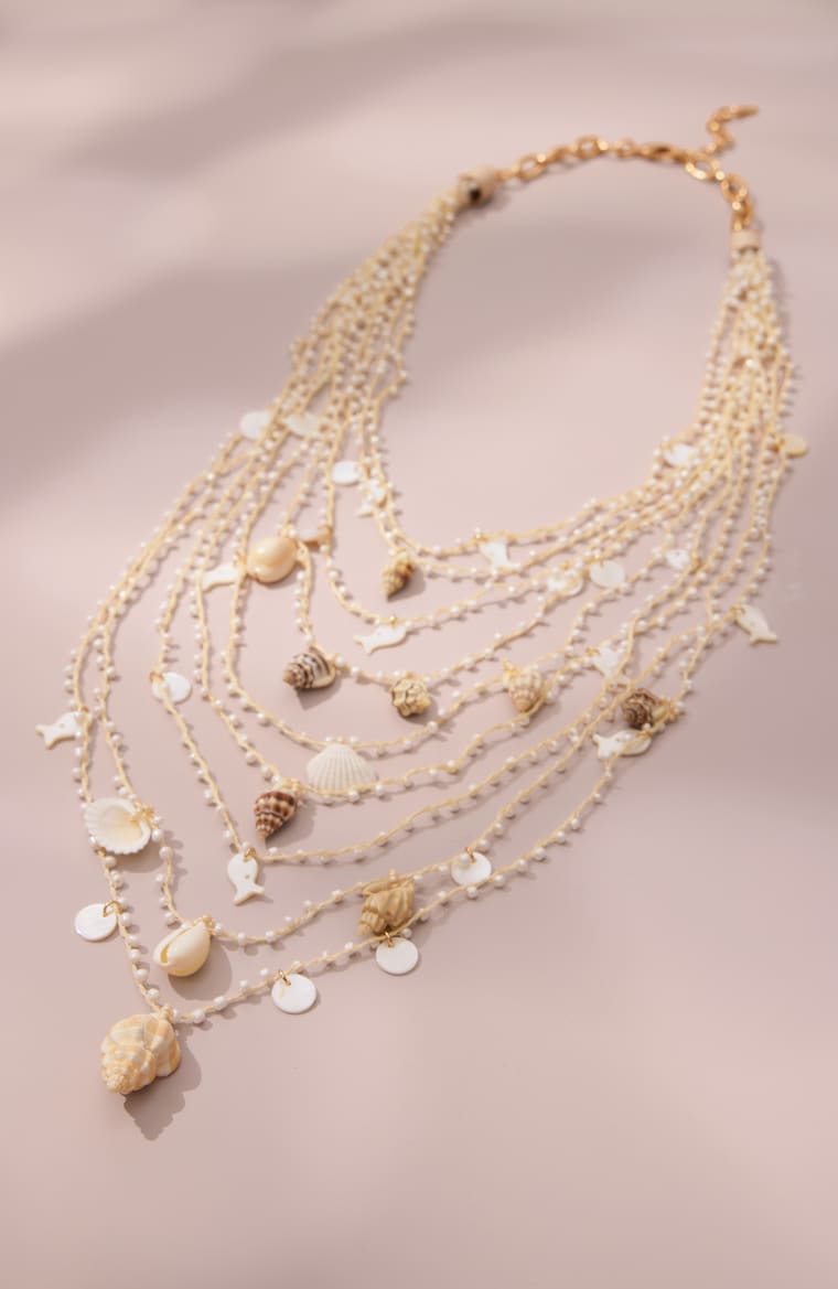 Primary view of the layered shells statement necklace