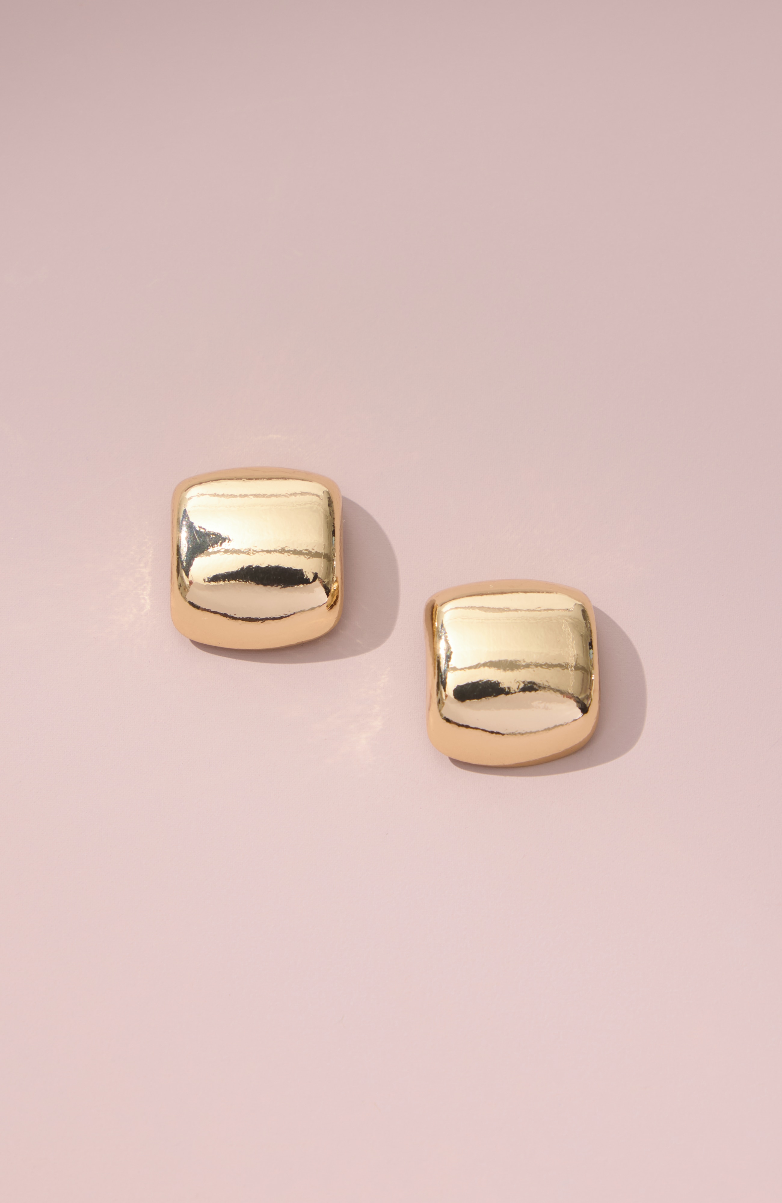 minimalist square earrings