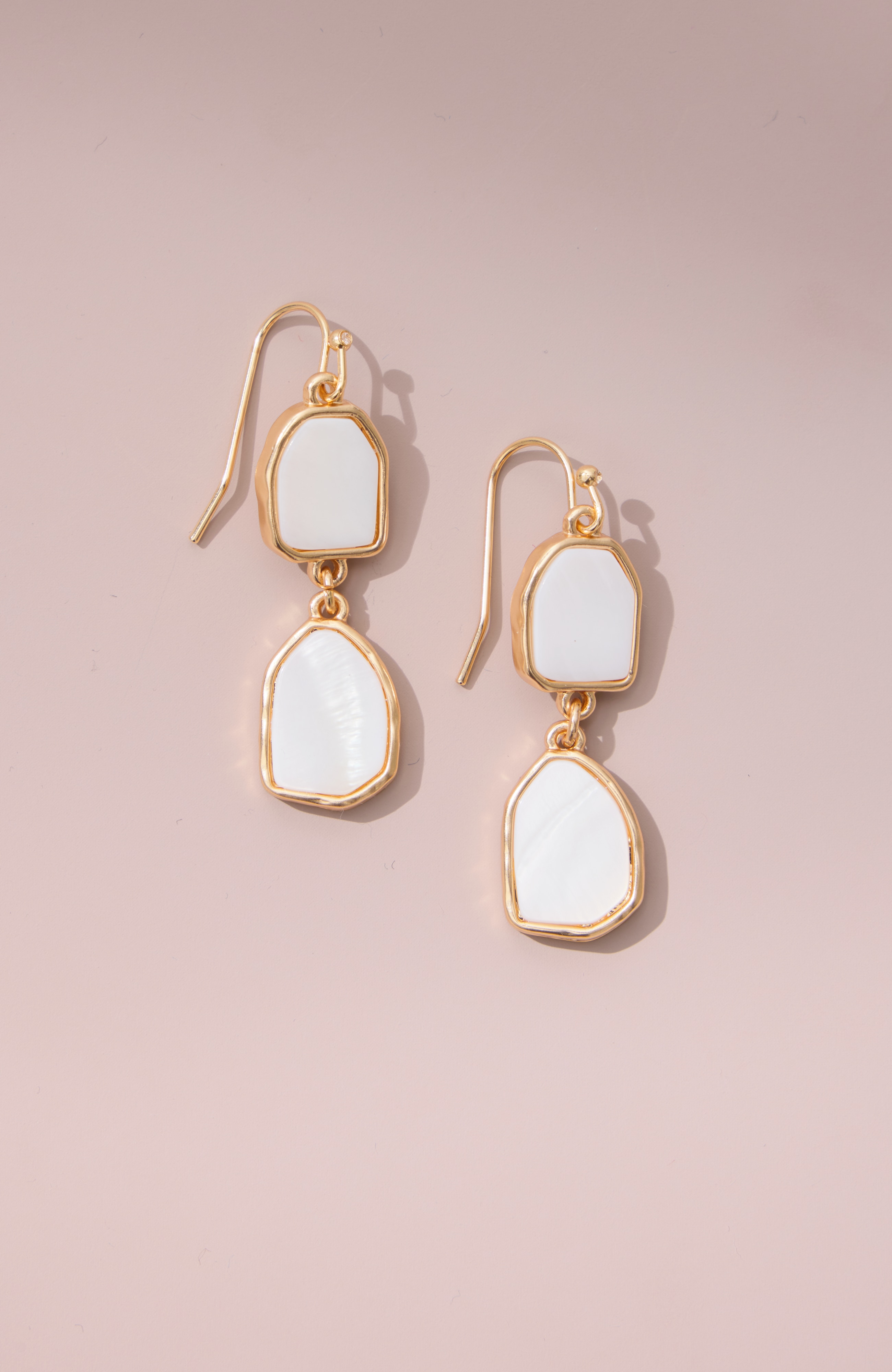 cultured mother-of-pearl earrings