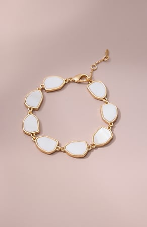 Image for Cultured Mother-Of-Pearl Chain Bracelet
