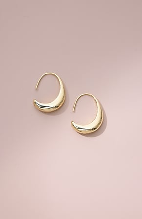 Image for Demi-Fine Sculpted Teardrop Earrings