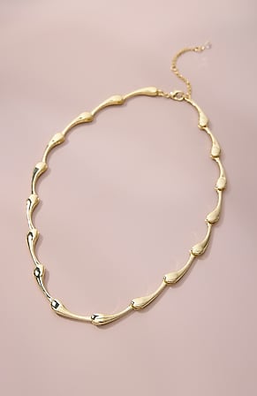 Image for Demi-Fine Sculpted Teardrop Necklace