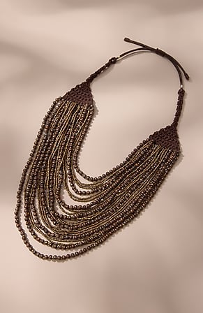 Image for Multistrand Beaded Statement Necklace