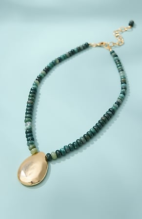Image for Semiprecious Moss Agate Pendant