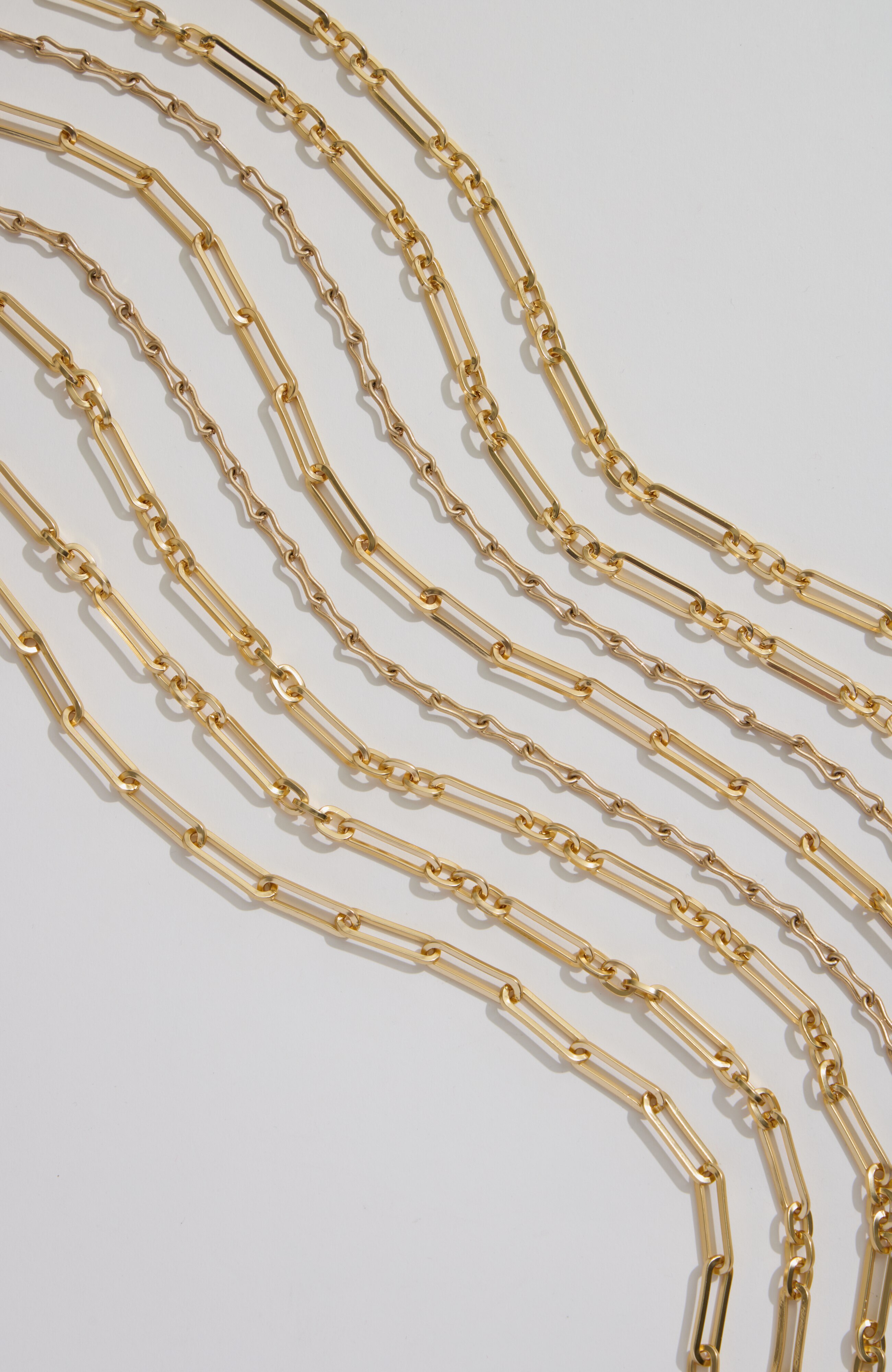 set of two chain necklaces