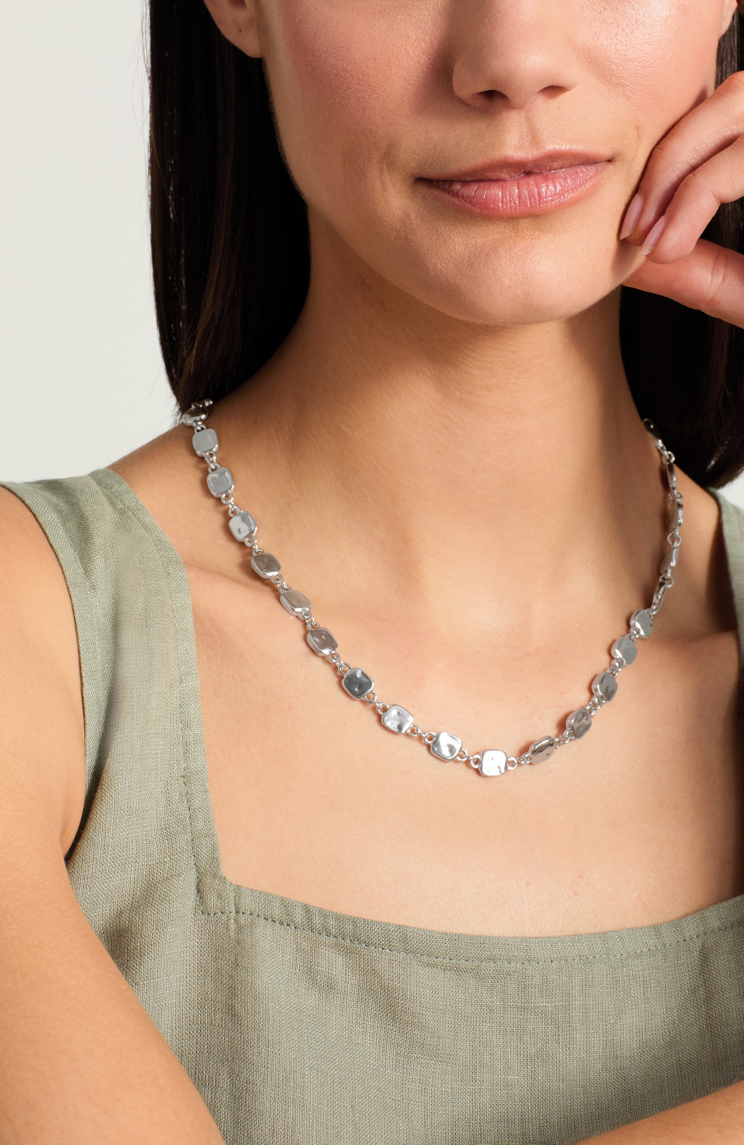 geometric chain necklace