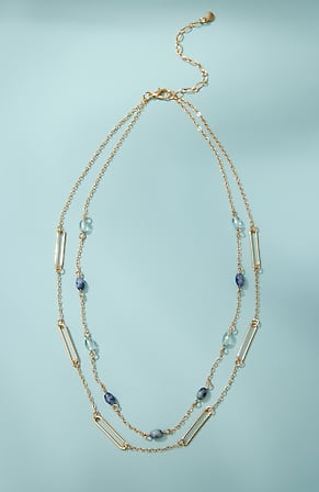 Image for Sodalite Layered Chain Necklace