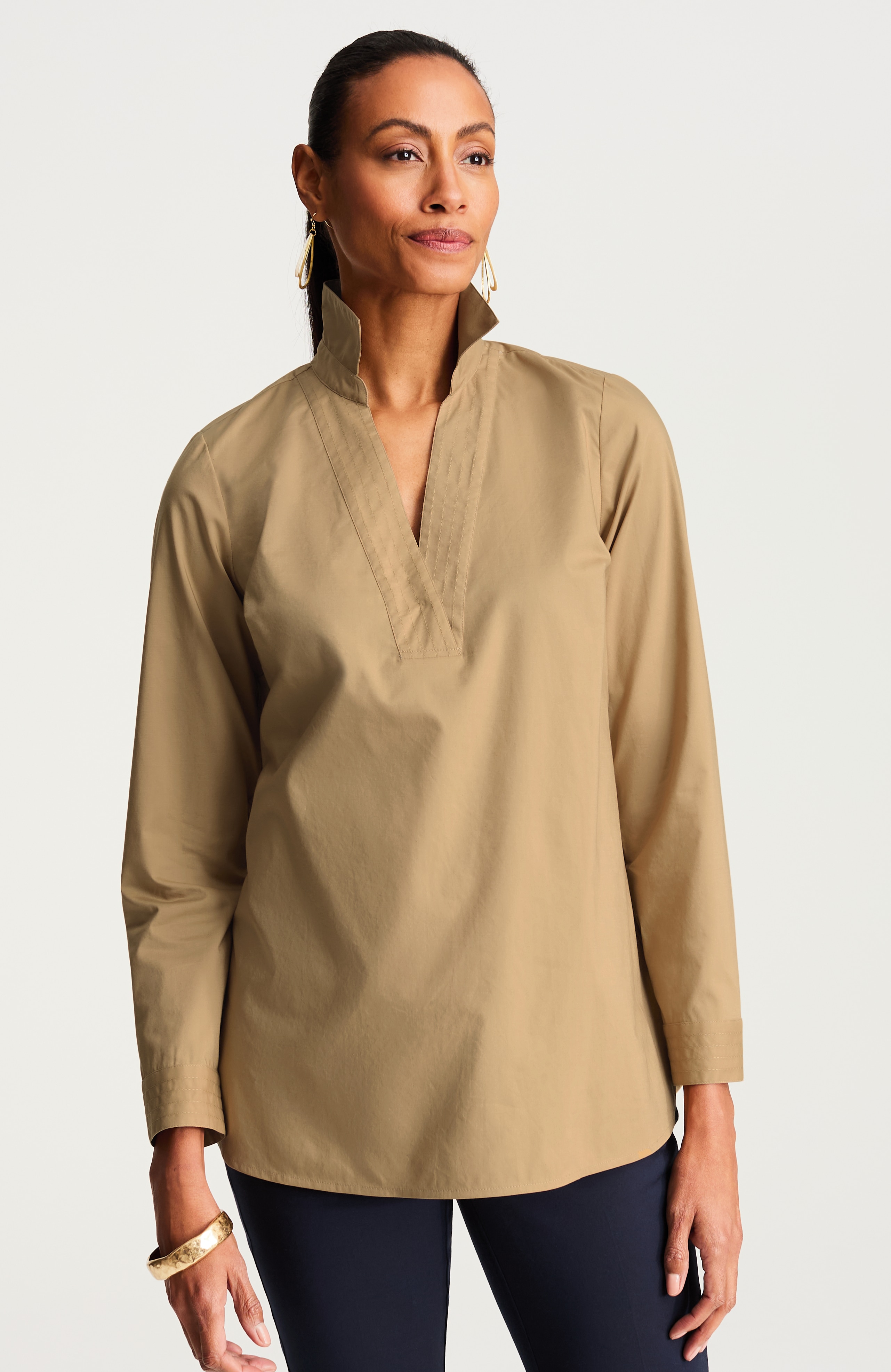 TRAPUNTO-STITCHED TUNIC | JJill