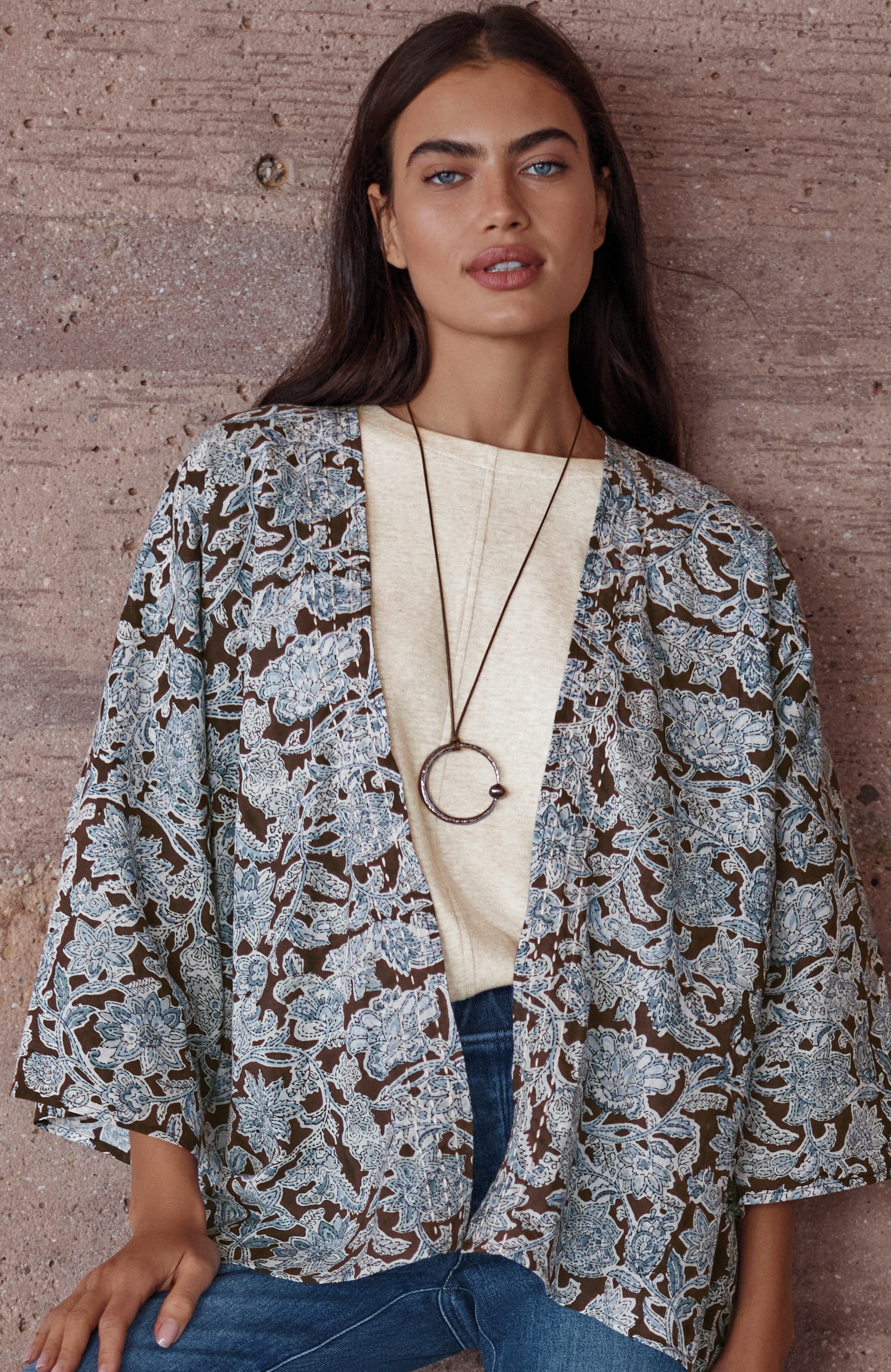 Block-Printed Jacket