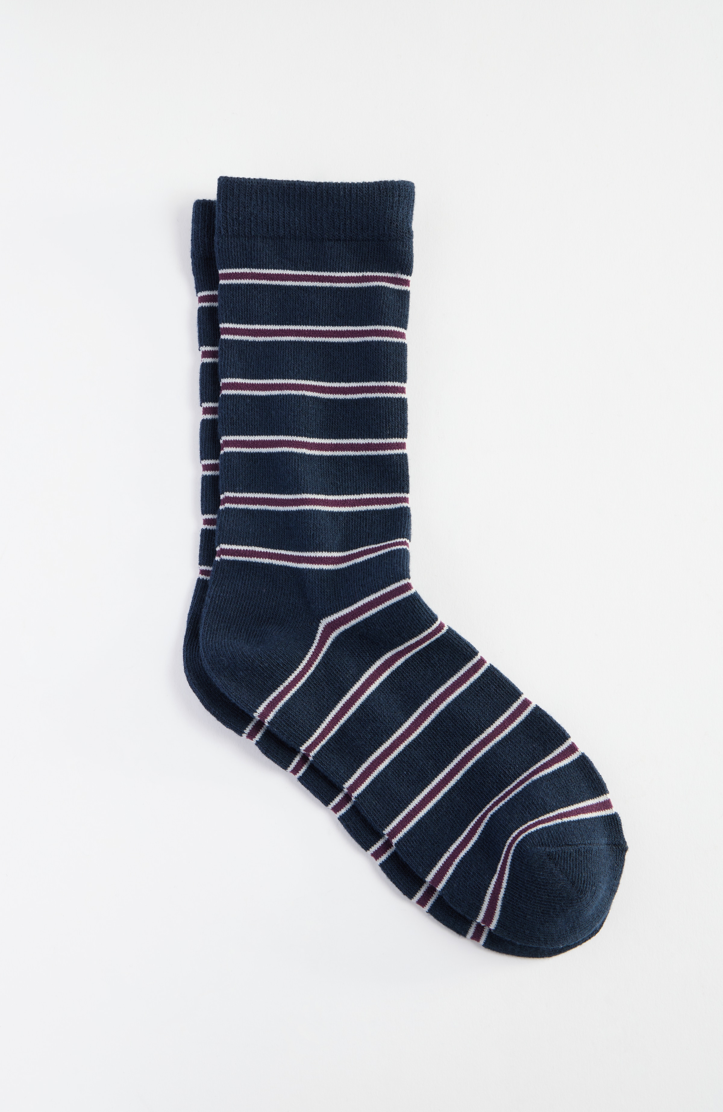Primary view of the preppy stripe crew socks