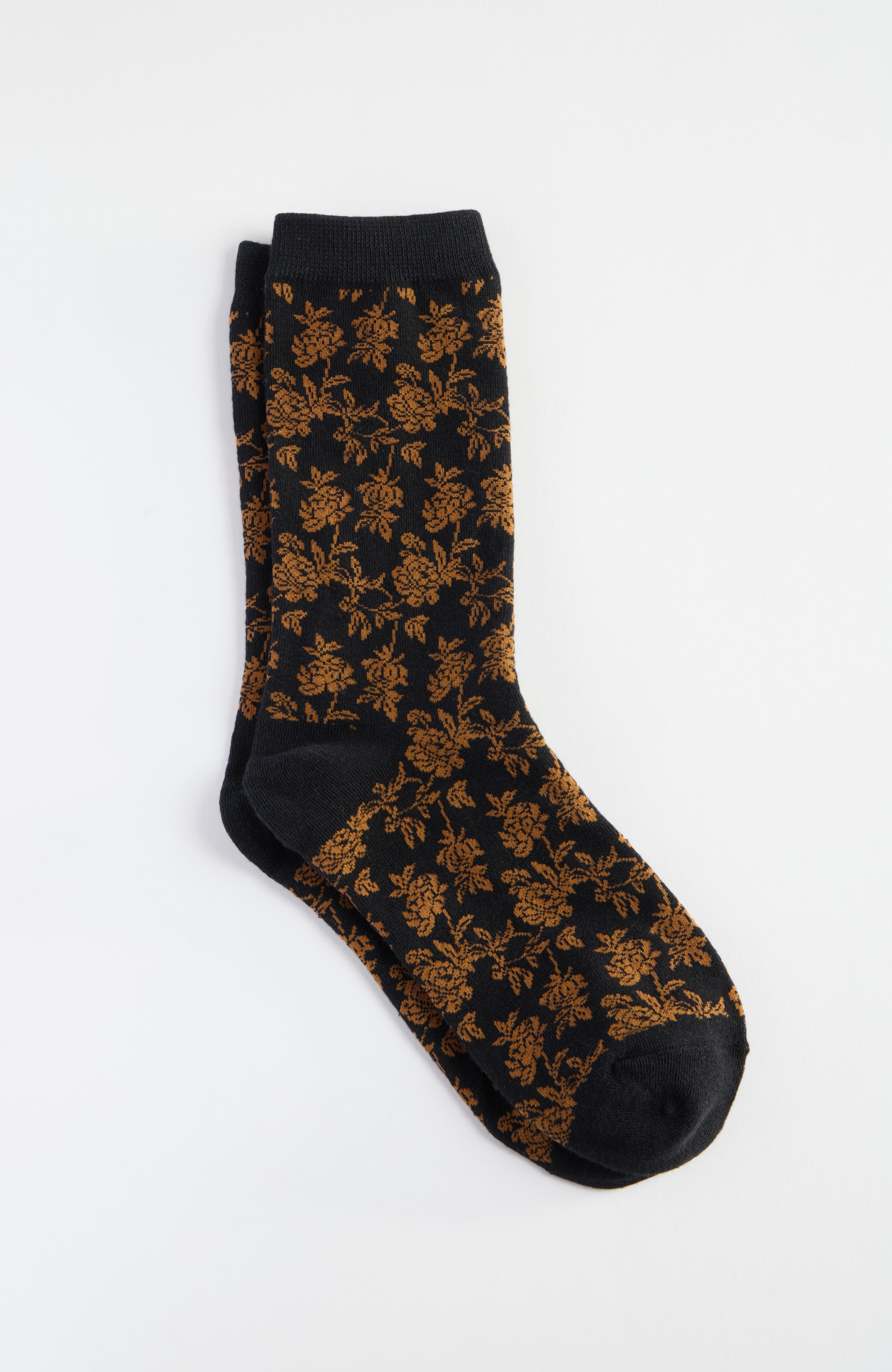 Vintage Floral Crew Socks