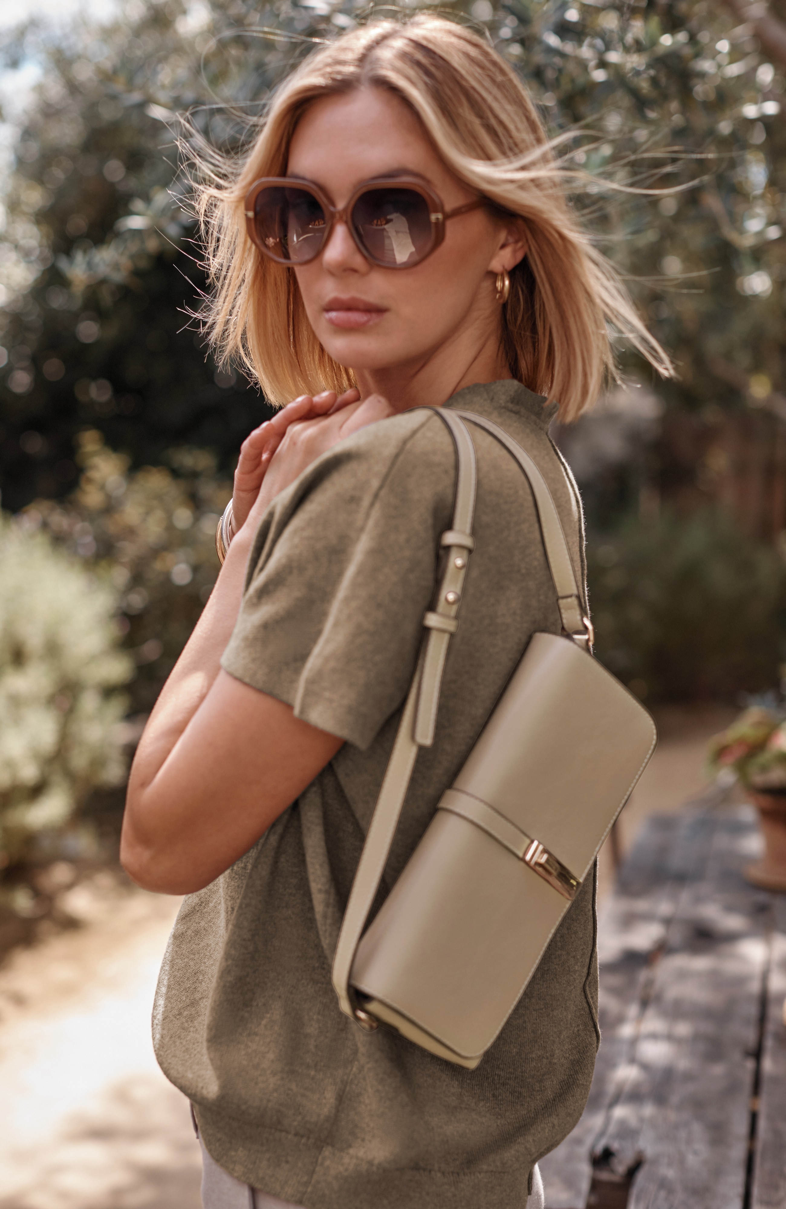 Lauren Ralph Lauren Pebbled Turn-Lock Tech Case Crossbody Bag at