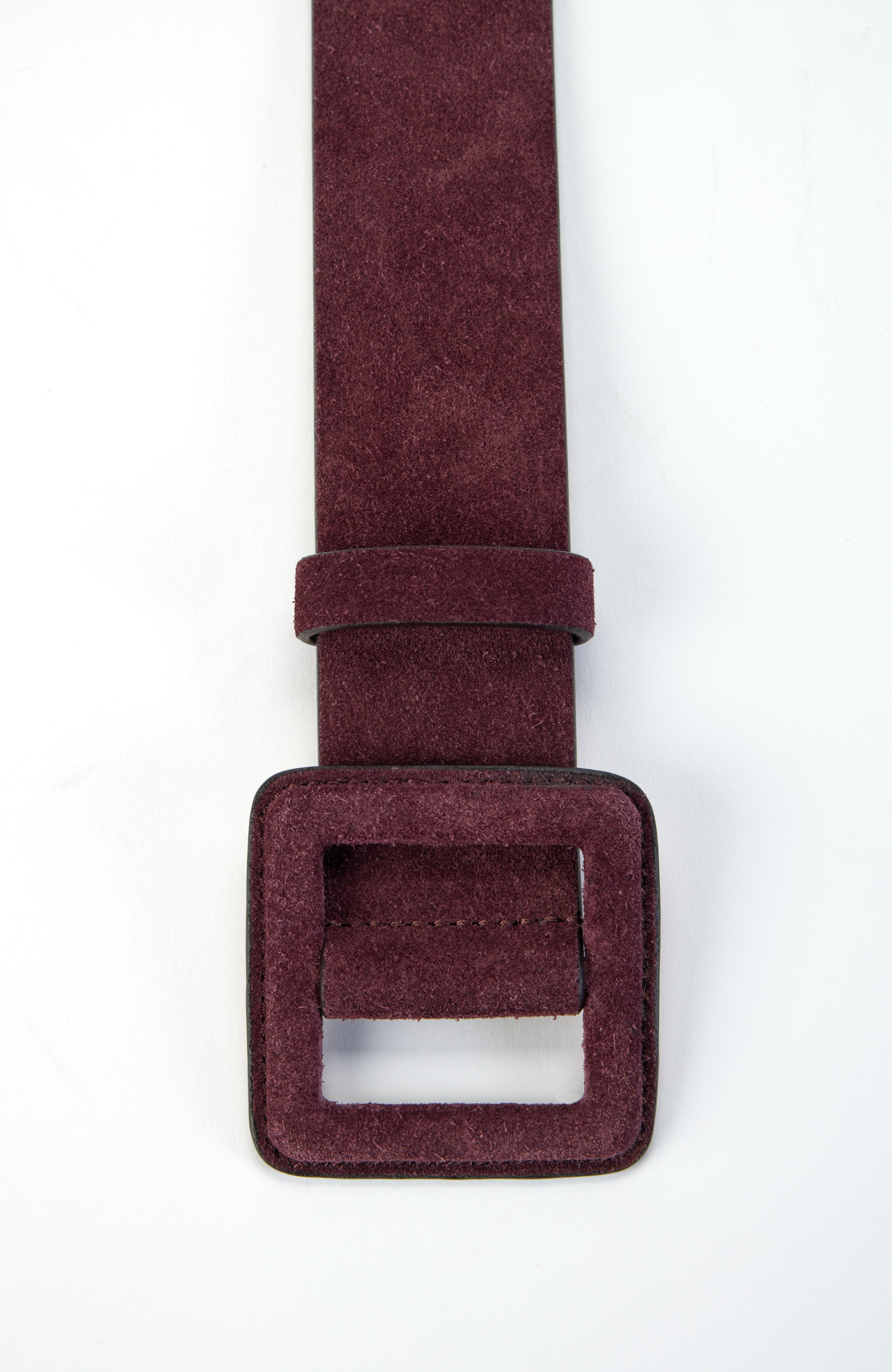 Suede Buckle Belt