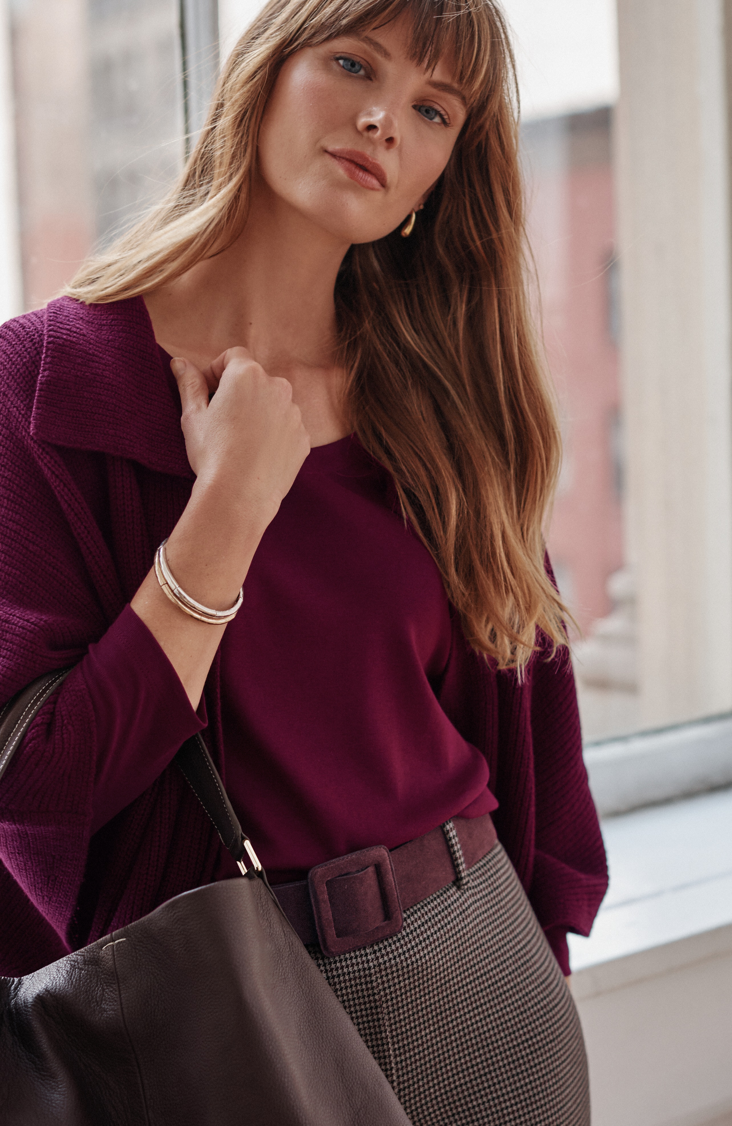 Suede Buckle Belt
