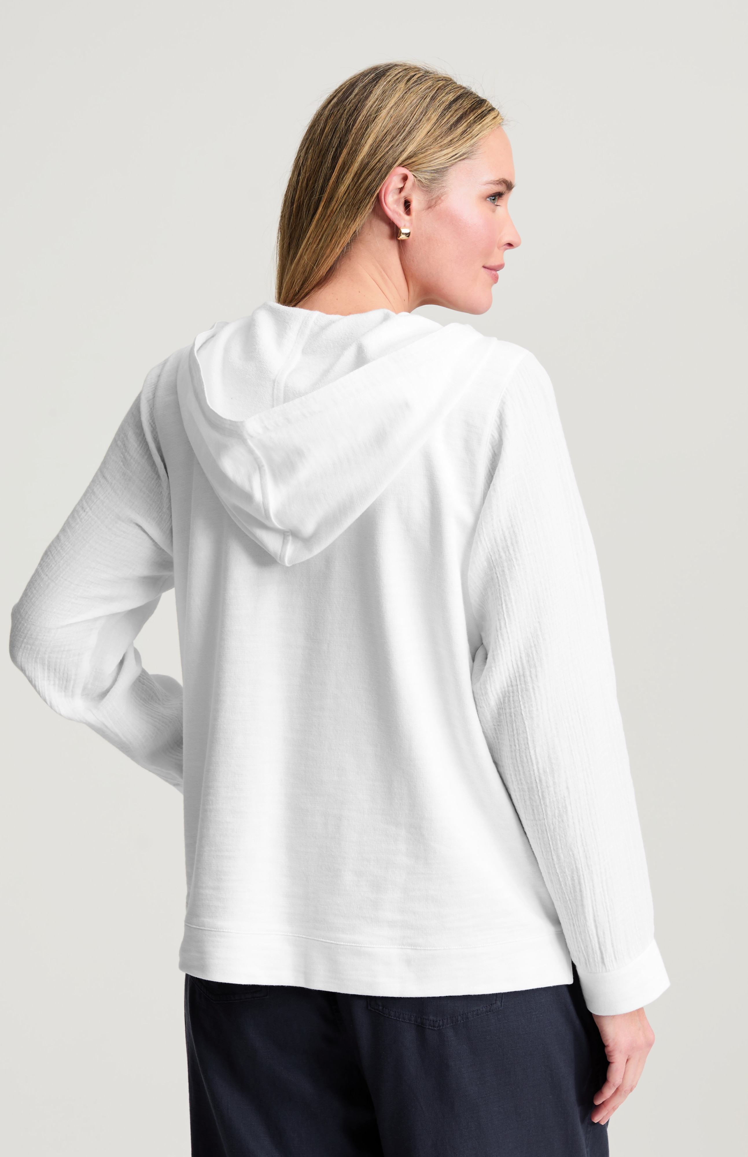 Pure Jill Mixed-Media Hoodie | JJill