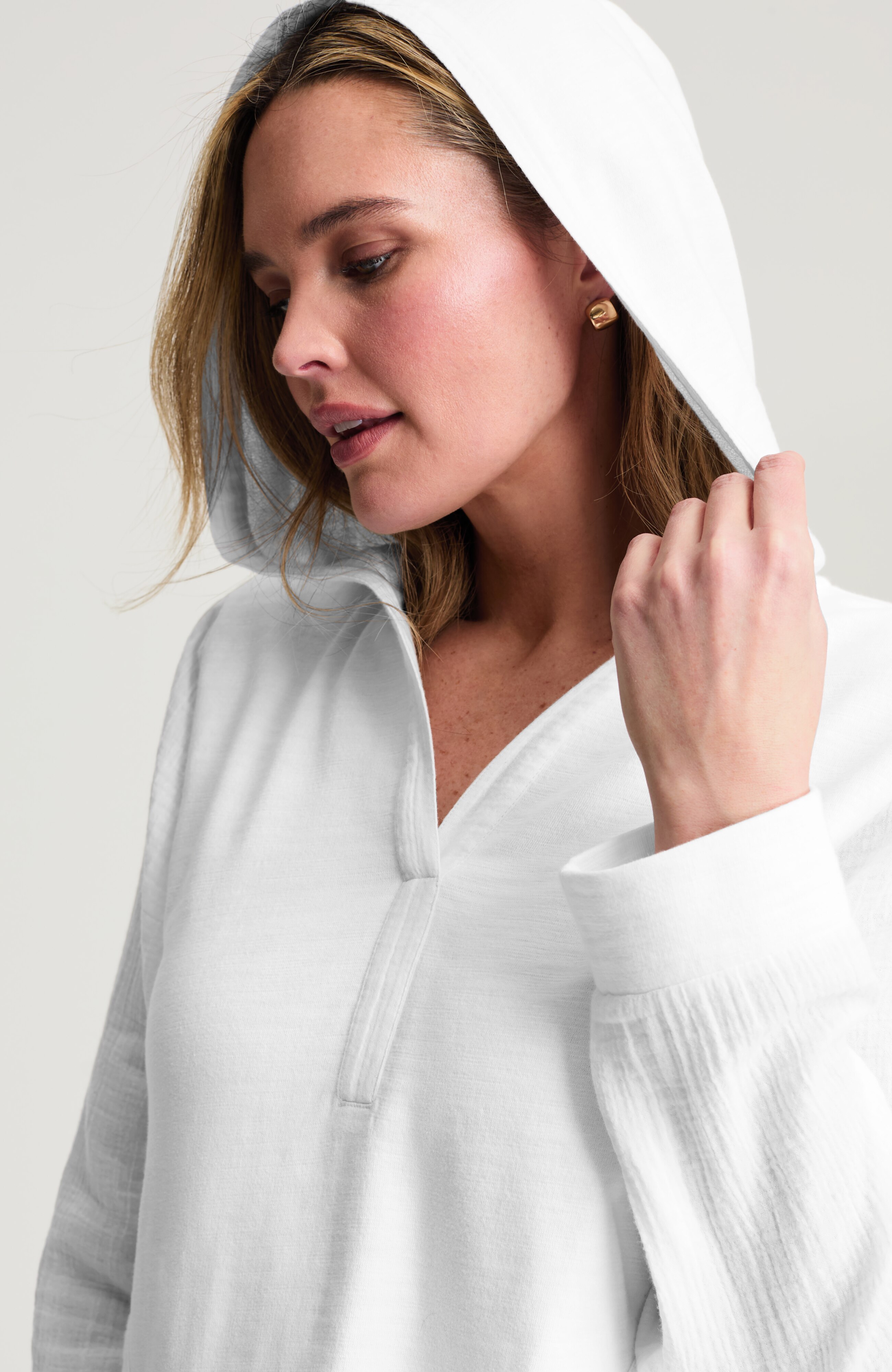 Pure Jill Mixed-Media Hoodie | JJill