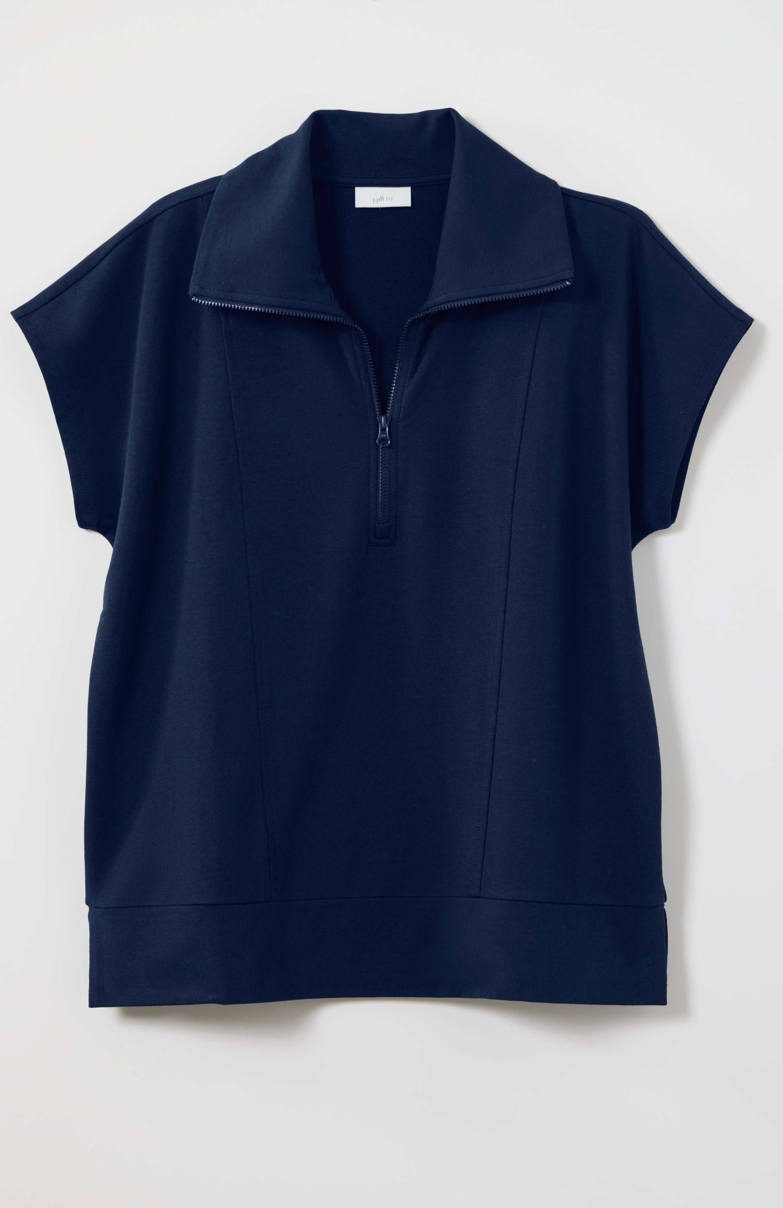 fit french terry half-zip