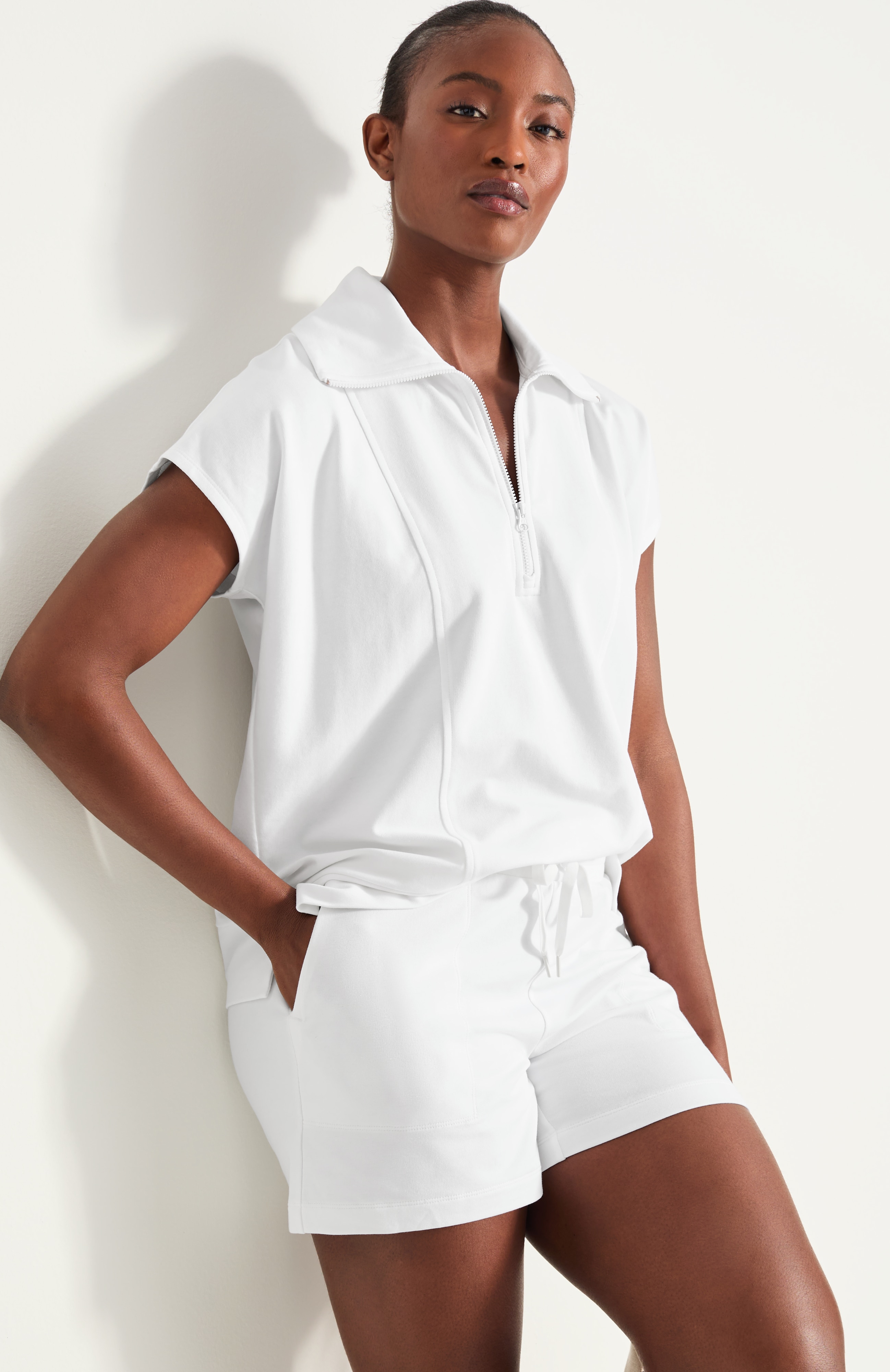 Fit French Terry Half-Zip | JJill