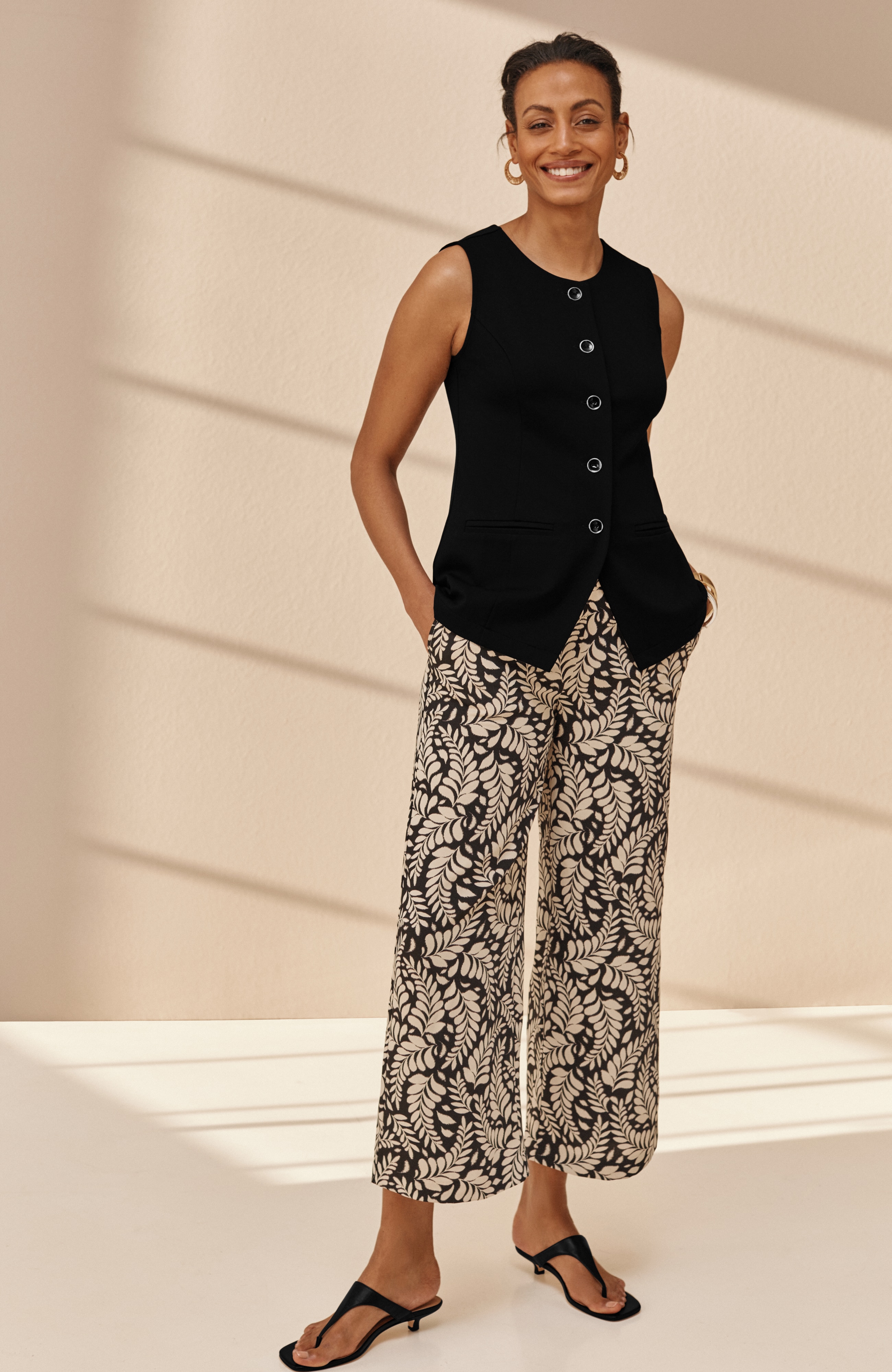 Easy-Care Woven Crops | JJill