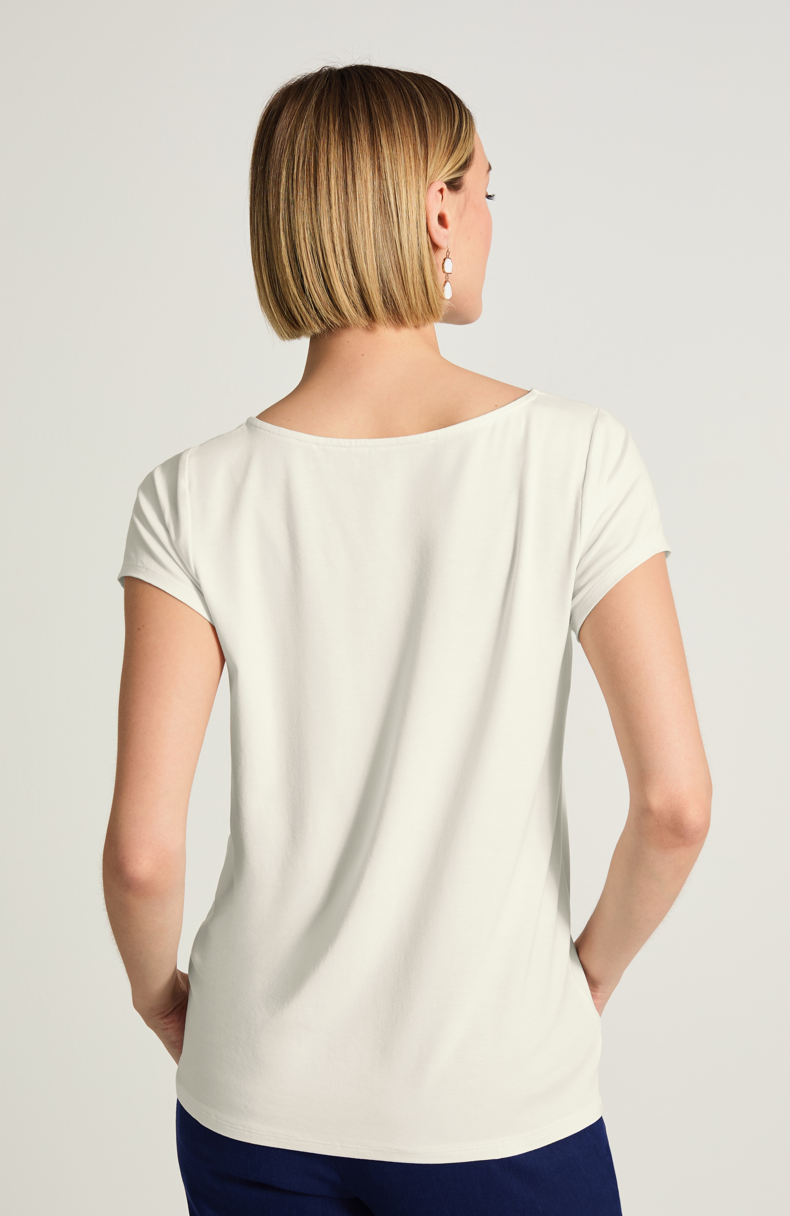 Wearever Pleated-Neckline Top